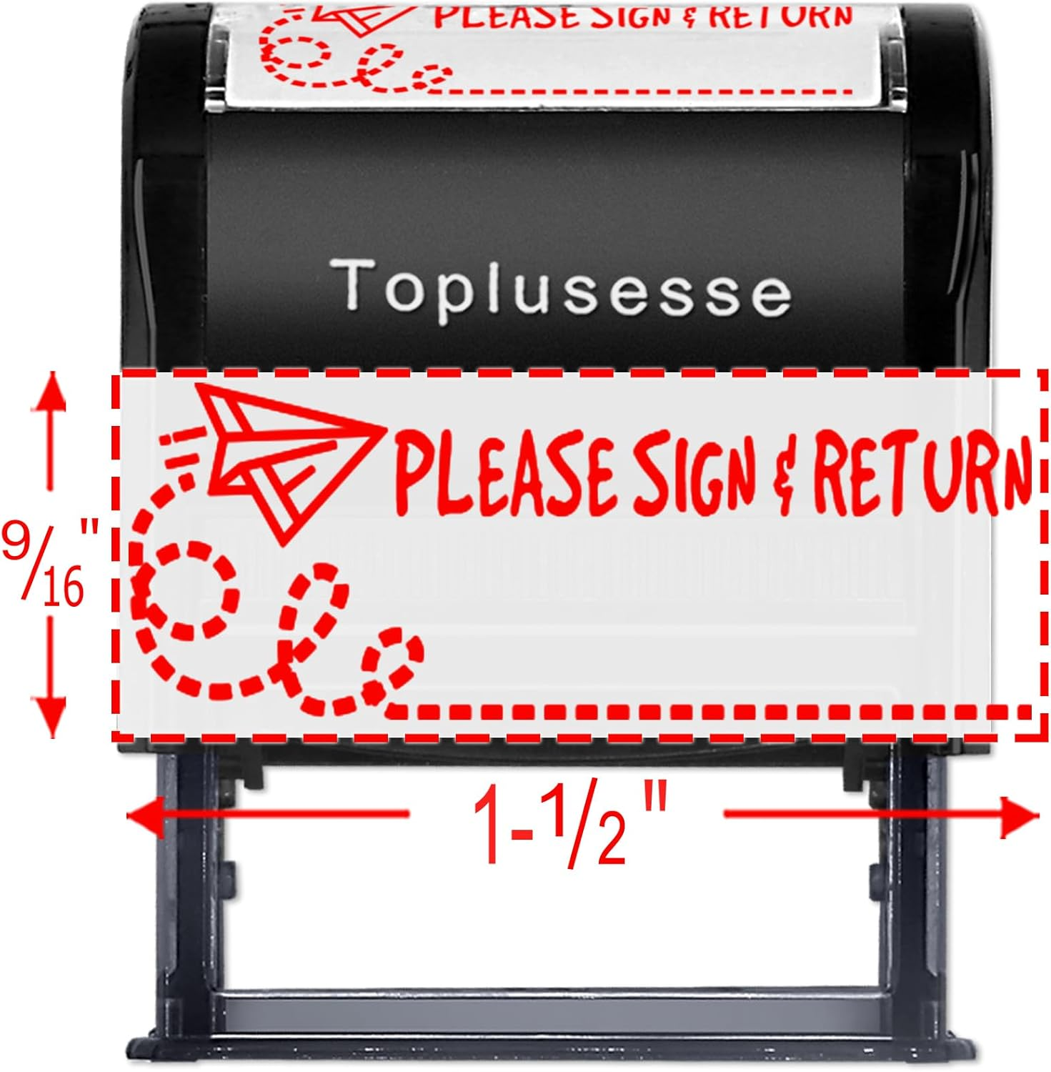 Toplusesse Return to Sender Stamp Self Inking Office Rubber Personalized Self Inking Junk Mail Refused Return to Sender Stamp Business Office Supplies-Multi Color Options image number 4