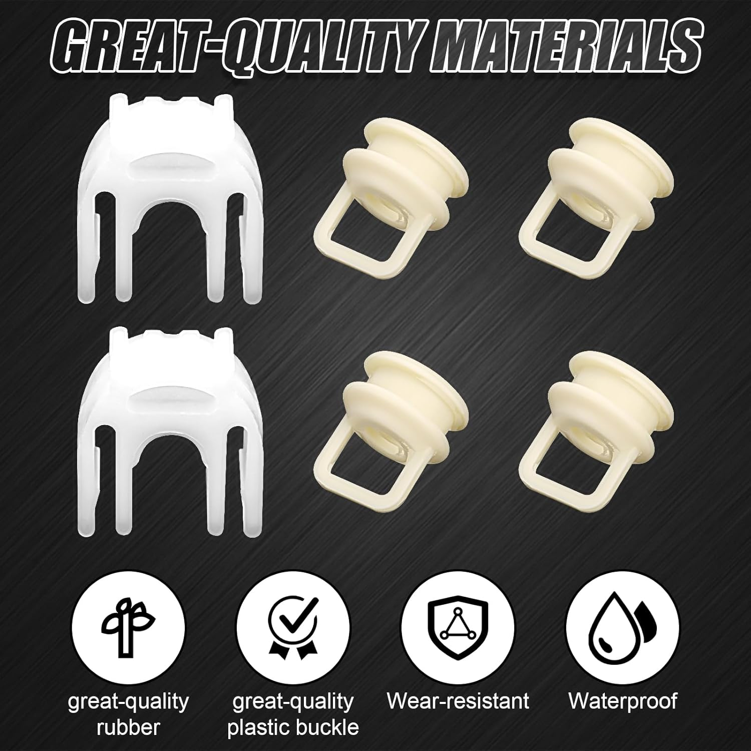 4Pcs Shift Cable Bushing, Shift Linkage Bushing & 2 Shift Cable Clips, Transmission Shift Cable Bushing Repair Kit, Shifter Cable Bushing Accessories Compatible with Chevrolet Silverado Models