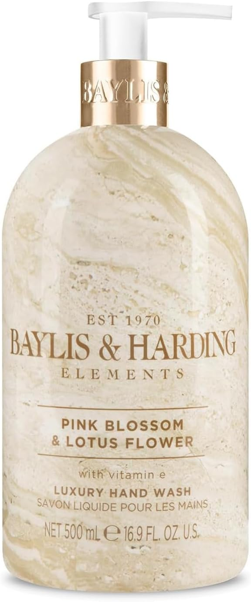 Baylis & Harding Elements Pink Blossom and Lotus Flower Hand Wash, 500 Ml (Pack of 3) - Vegan Friendly image number 2