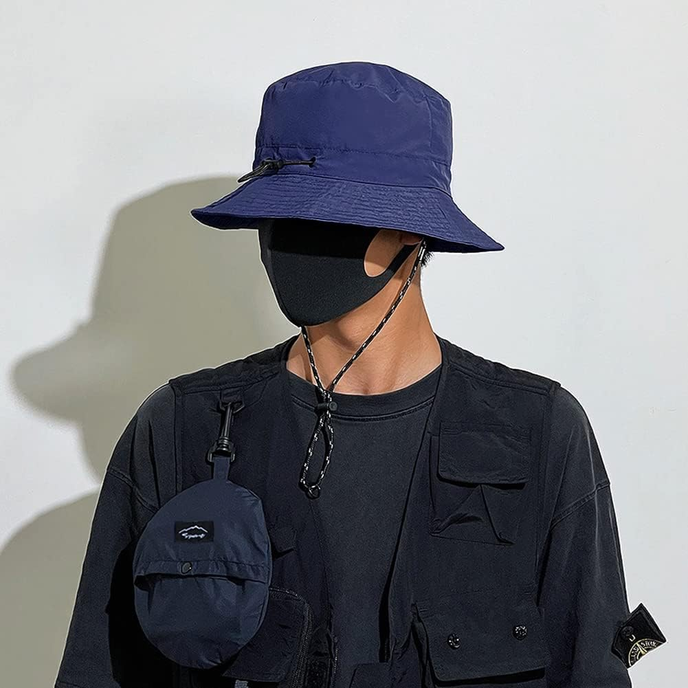Waterproof Bucket Hat for Women and Men - UV Protection Beach Sun Hat Fishing Safari Boonie Hat Rain Hat Adjustable Packable image number 3