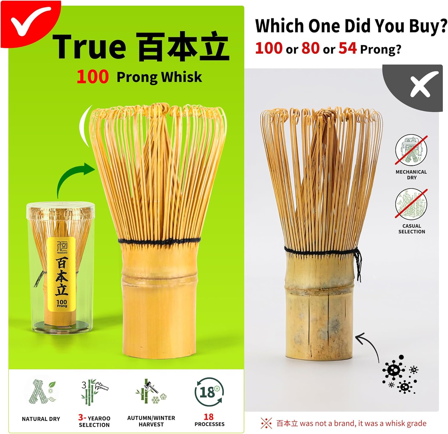 TEANAGOO Matcha Set, 7 Pcs Matcha Whisk Set for Ceremony, Matcha Kit Junware-Blue, Matcha Tea Set for Making Breakfast/Matcha Latte, Great for Matcha Lover, Matcha Whisk and Bowl with All Accessories image number 6