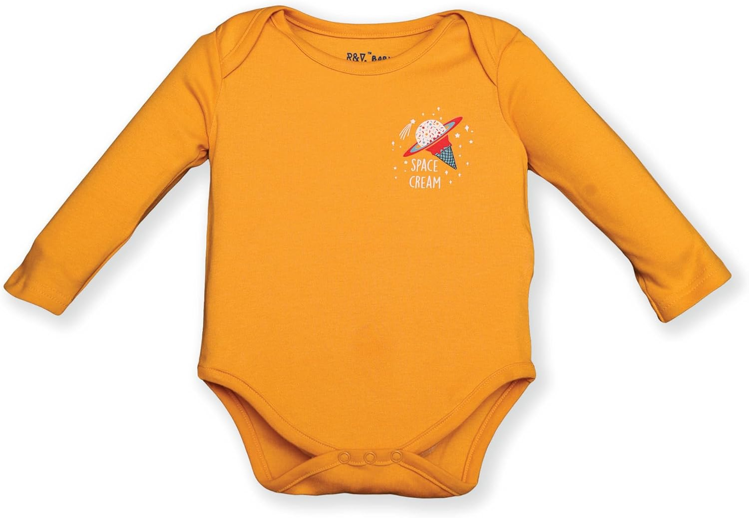 Baby 6 Piece Bodysuit Set with Space-Themed Print, Long Sleeves, 100% Cotton (Multi Pack of 6) image number 3