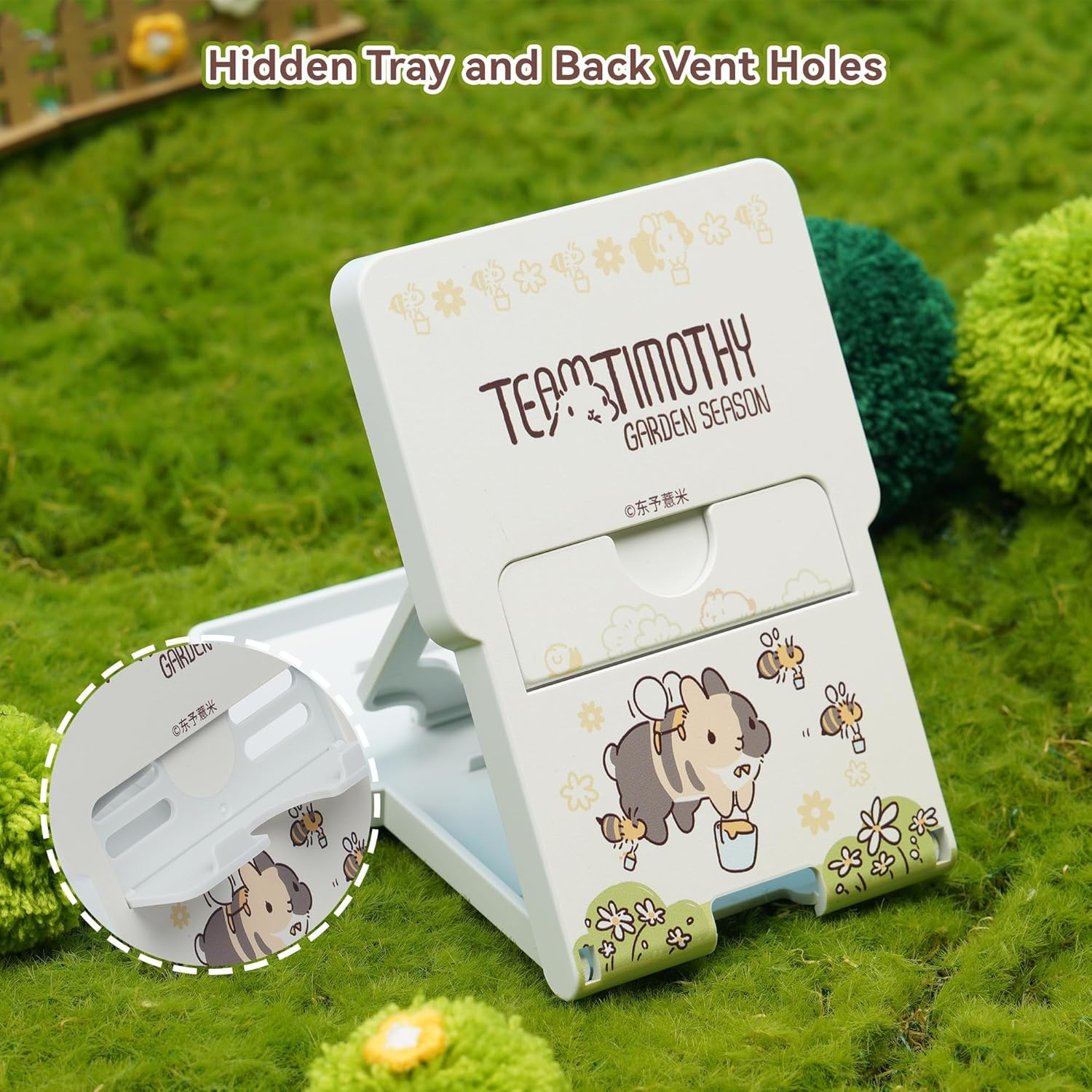 Geekshare Switch Stand, Angle Adjustable Playstand Compatible with Switch/Oled/Switch Lite, Portable Foldable Holder Bracket (Team Timothy) image number 5