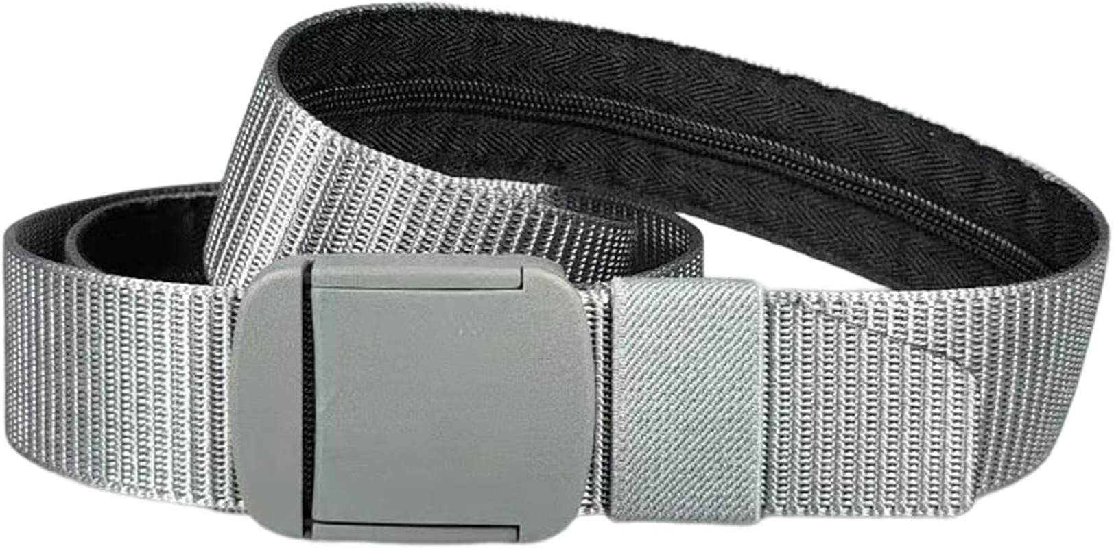 Travel Security Money Belt, Money Belt with Hidden Money Pocket, Undercover Hidden Wallet, Adjustable Canvas Belt for Travel, Money Waist Belt Bag, Anti-Theft Passport Wallets for Men & Women image number 1