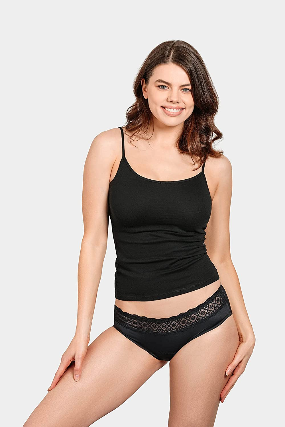 Libra Hipster Period Proof Brief, Reusable Underwear, Black, Small image number 5