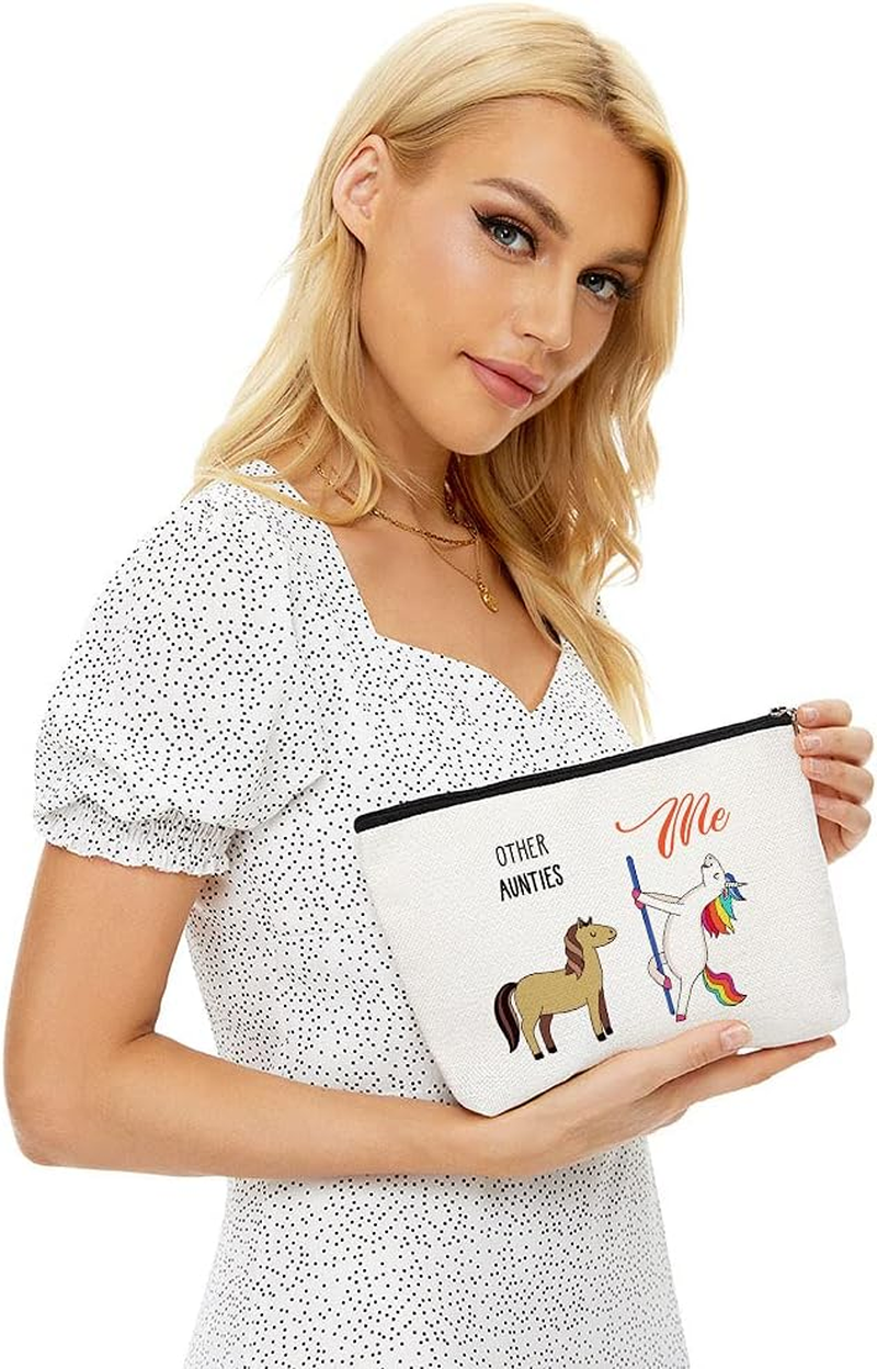 Luck This Fun Birthday Gifts for Women - Makeup Travel Case, Makeup Bag Gifts Retirement Gift, Anniversary Birthday Present, Commemorative Gift, White 0002, 9&Prime;W X 7&Prime;H image number 3