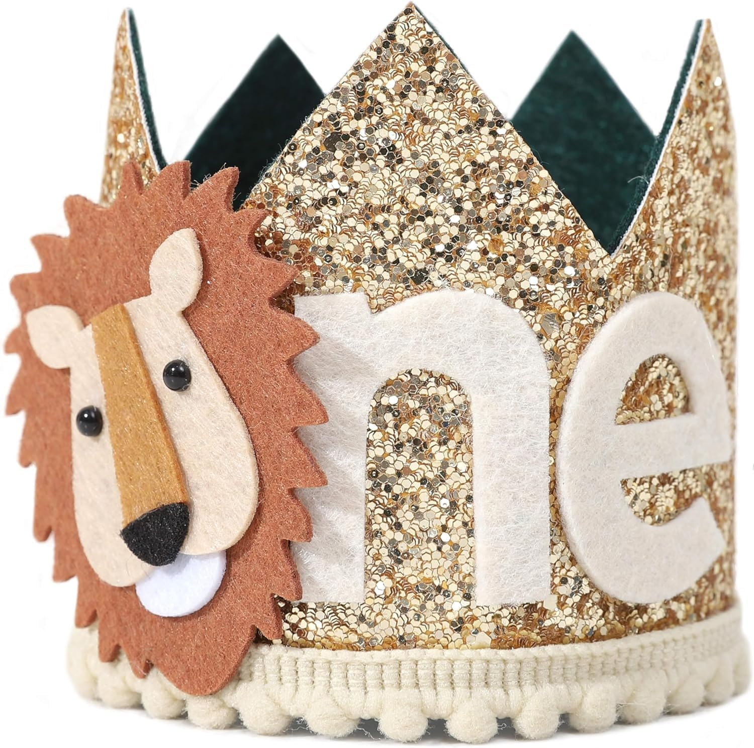 Wild One First Birthday Crown - Wild One Birthday Crown for Kids,Wild Themed Birthday Decorations Crown,Jungle/Safari 1St Birthday Crown