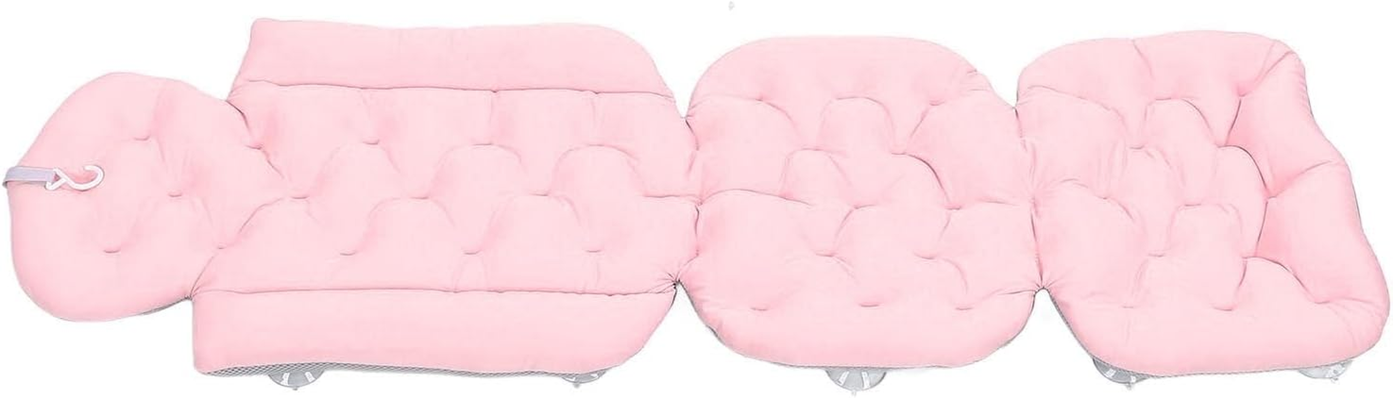 Generic Full Body Bath Pillow, Luxury Bath Cushion for Tub with Non Slip Suction Cups & Laundry Bag, Mat for Head & Neck Support, Luxury Tub Pillow for for Headrest Neck & Back (Pink)