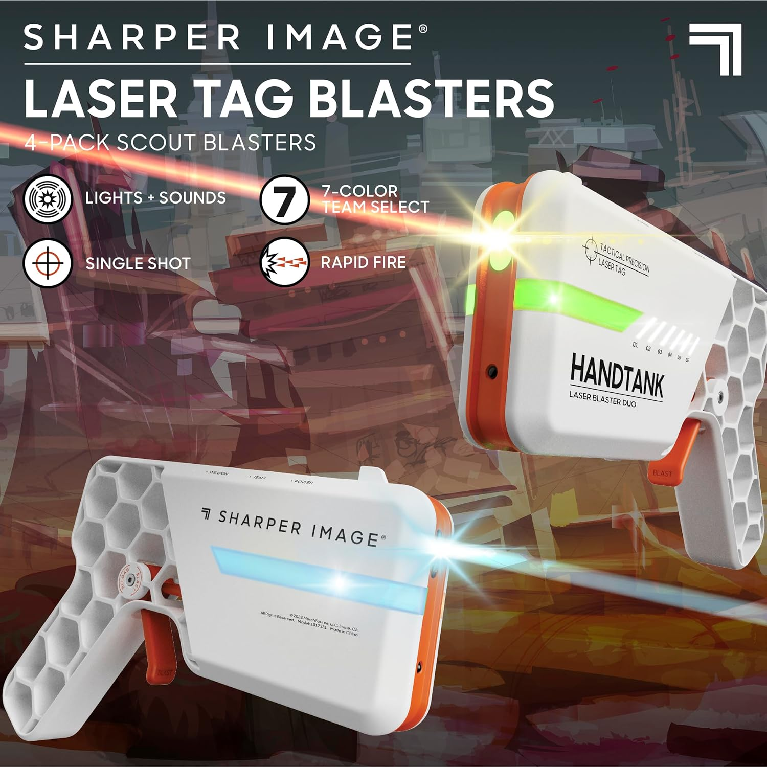 Sharper Image Laser Tag Honeycomb 4 Pack