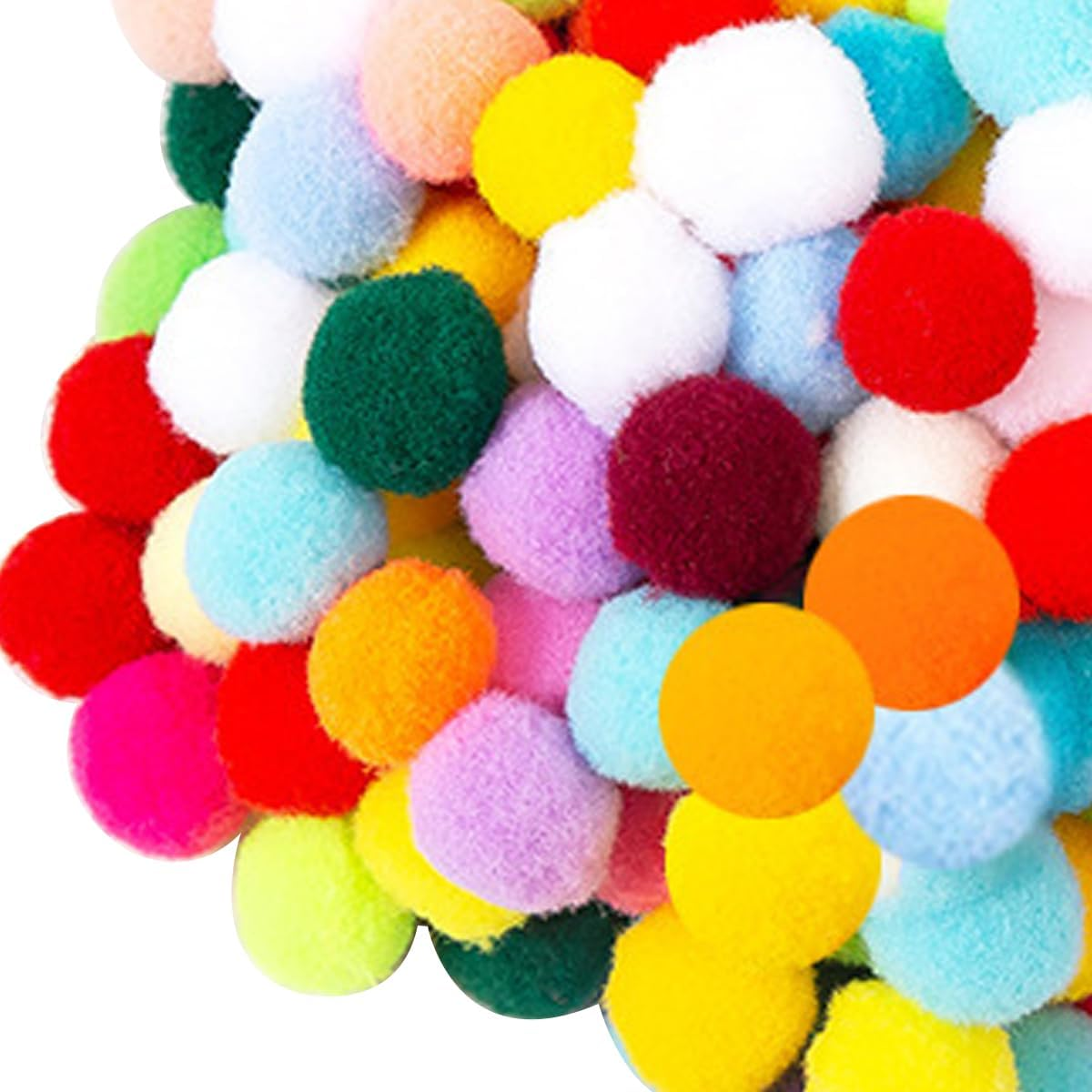 Laroal Cat Pom Pom Balls 2 Cm Flash Ball Small Pom Poms for Cats Kittens Interactive Pack of 100 image number 4