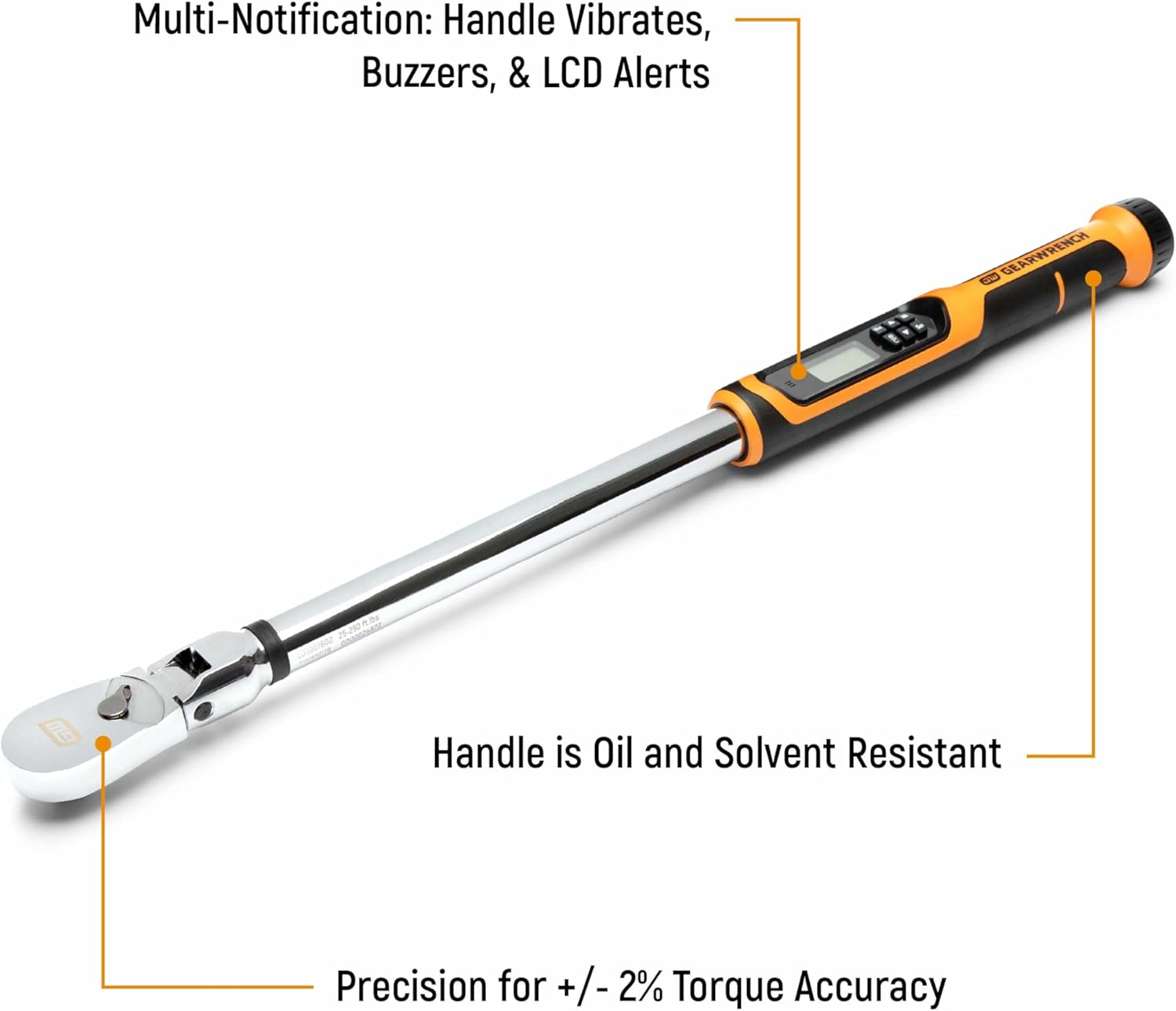 Gearwrench 85077 Electronic Torque Wrench, 1/2-Inch image number 1