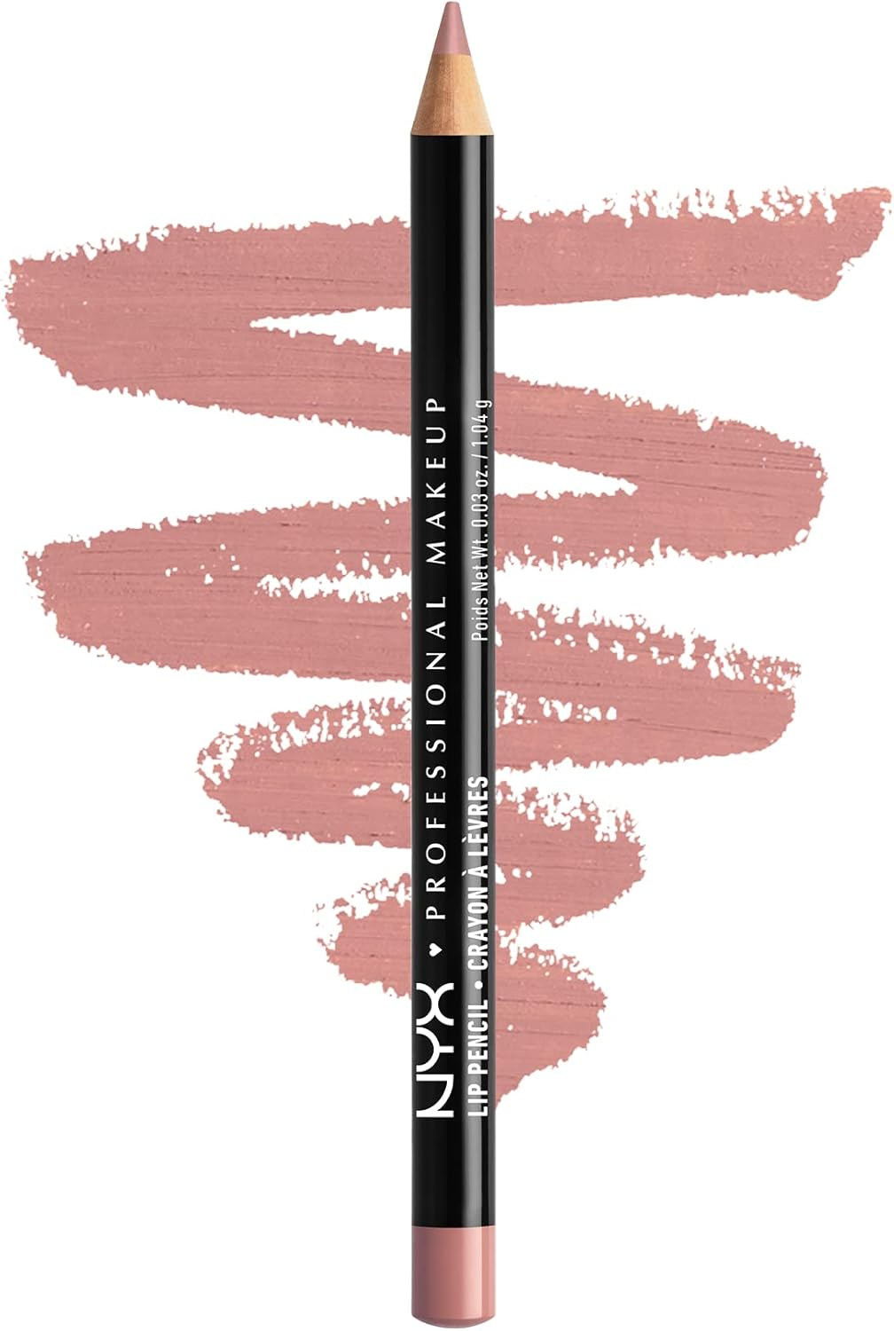 NYX PROFESSIONAL MAKEUP Slim Lip Pencil, Long-Lasting Creamy Lip Liner - Peakaboo Neutral