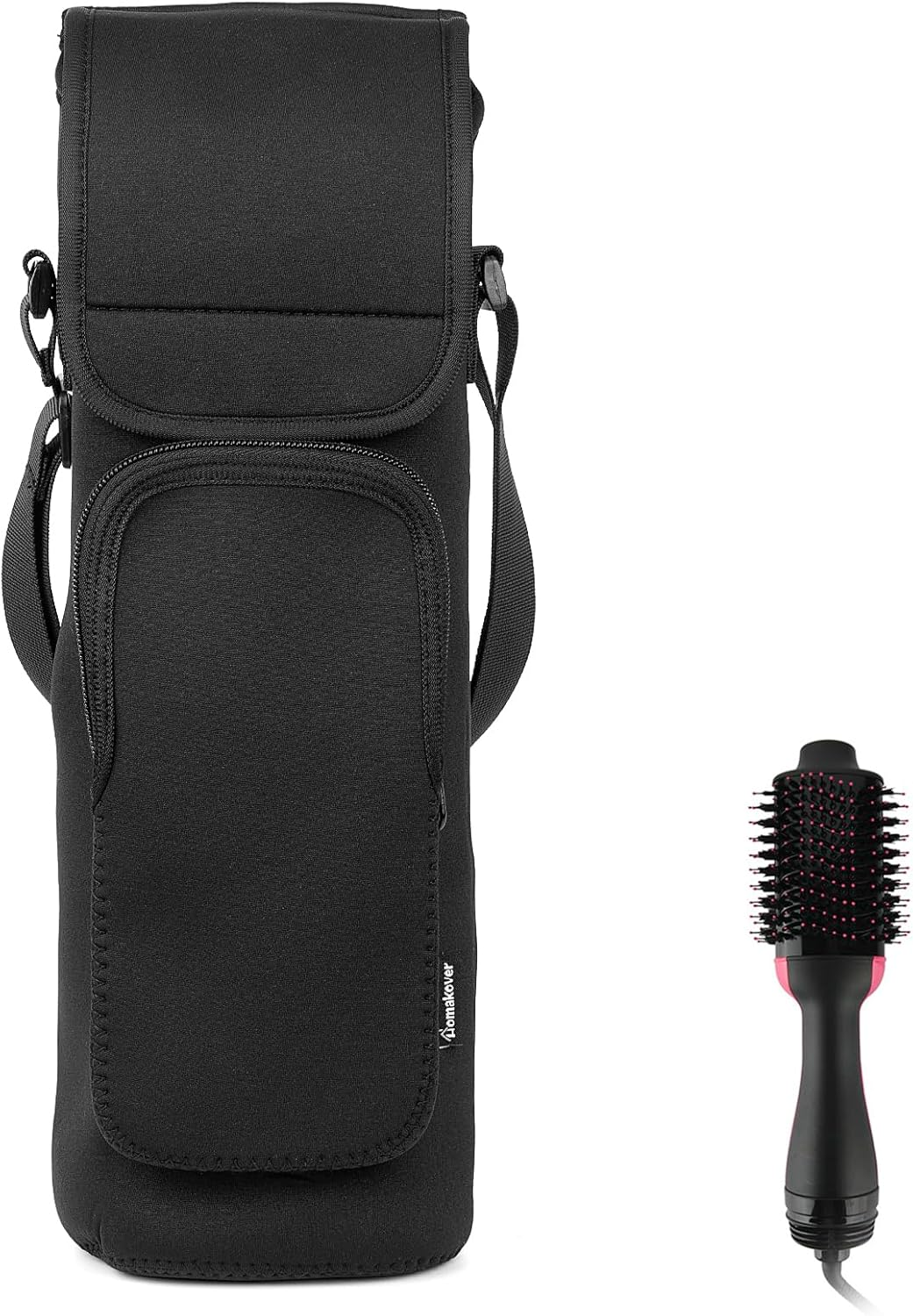 Reignsword Neoprene Travel Case Compatible with REVLON One-Step Volumizer, Portable Storage Organizer Bag Hair Tools Travel Bag (Black) image number 2