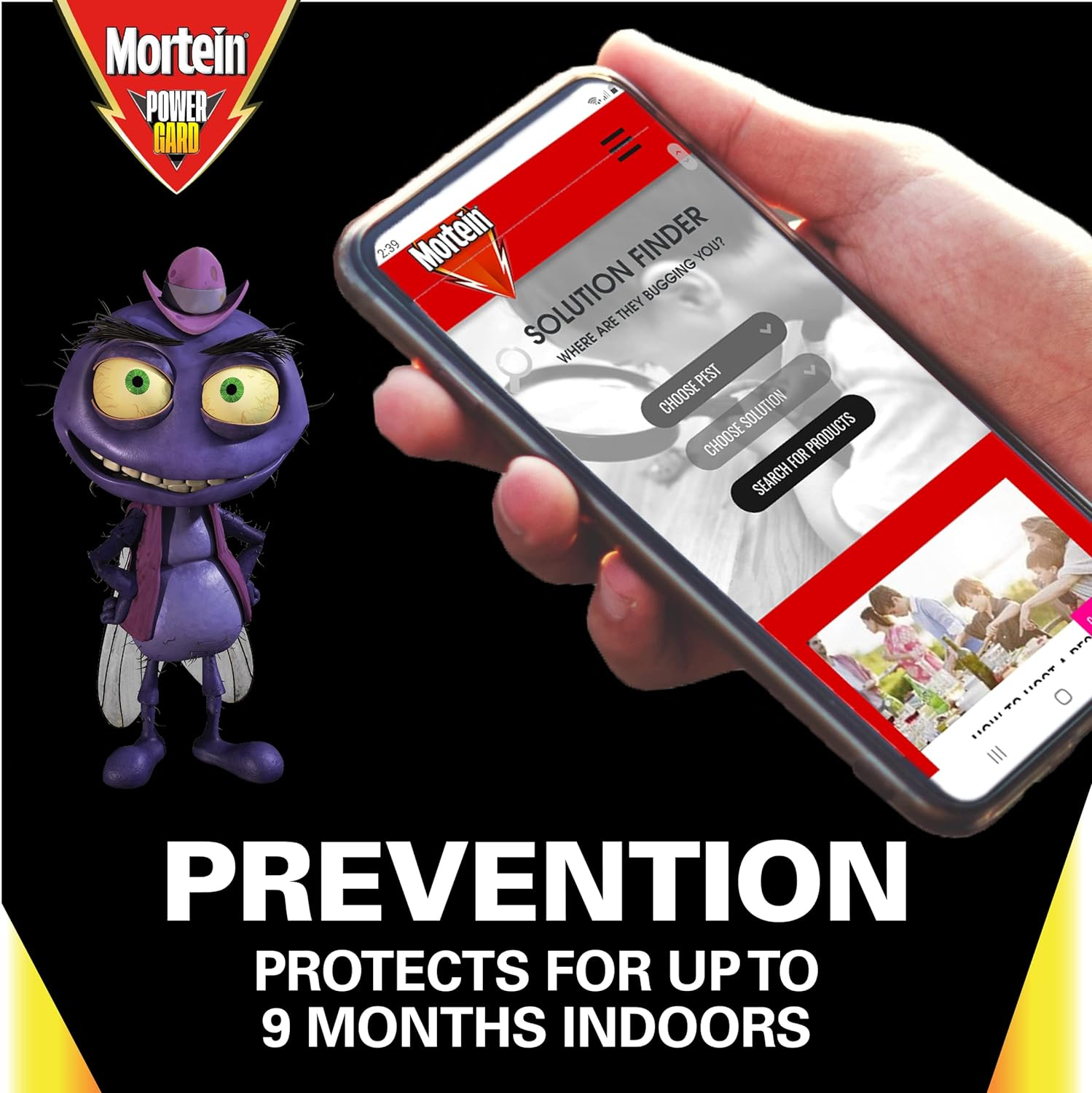 Mortein Powergard Easy Reach Surface Spray, 350 G image number 5