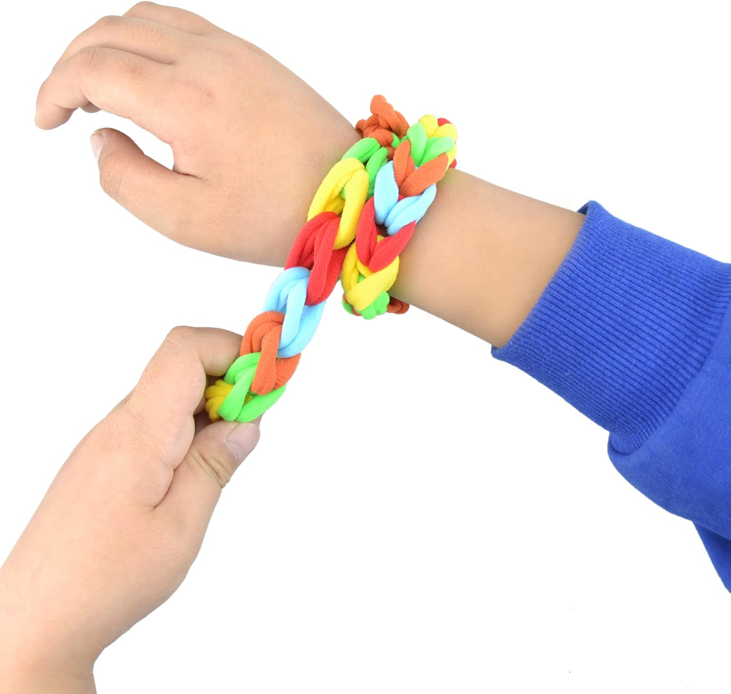 2 Pack Sensory Chewing Bracelet for Autism ADHD Oral Motor Children with Cotton Fabric Fidget Bracelet to Stress and Anxiety Relief