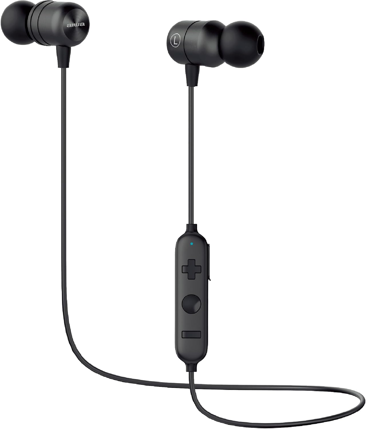 Aiwa In-Ear Gel Bluetooth Headphones, Black AWBT302-BLK