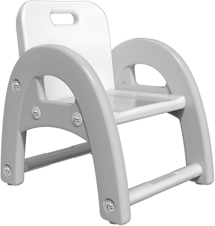 Kids Chairs, Toddler Activity Plastic Chair, Durable Chair for Kids Indoor or Outdoor Use, Activity Center outside Toys Chairs (Gray)