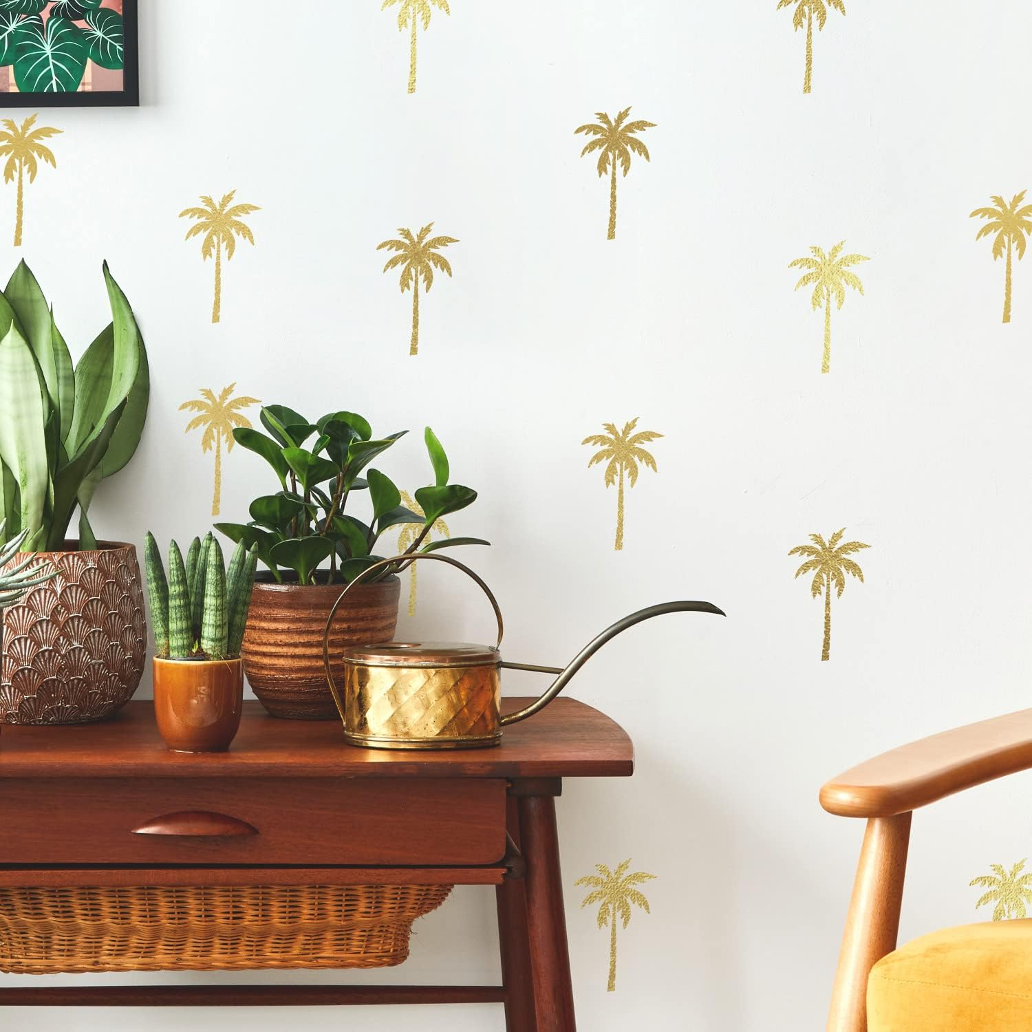 Roommates RMK4999SCS Gold Foil Palm Tree Peel and Stick Wall Decals image number 3