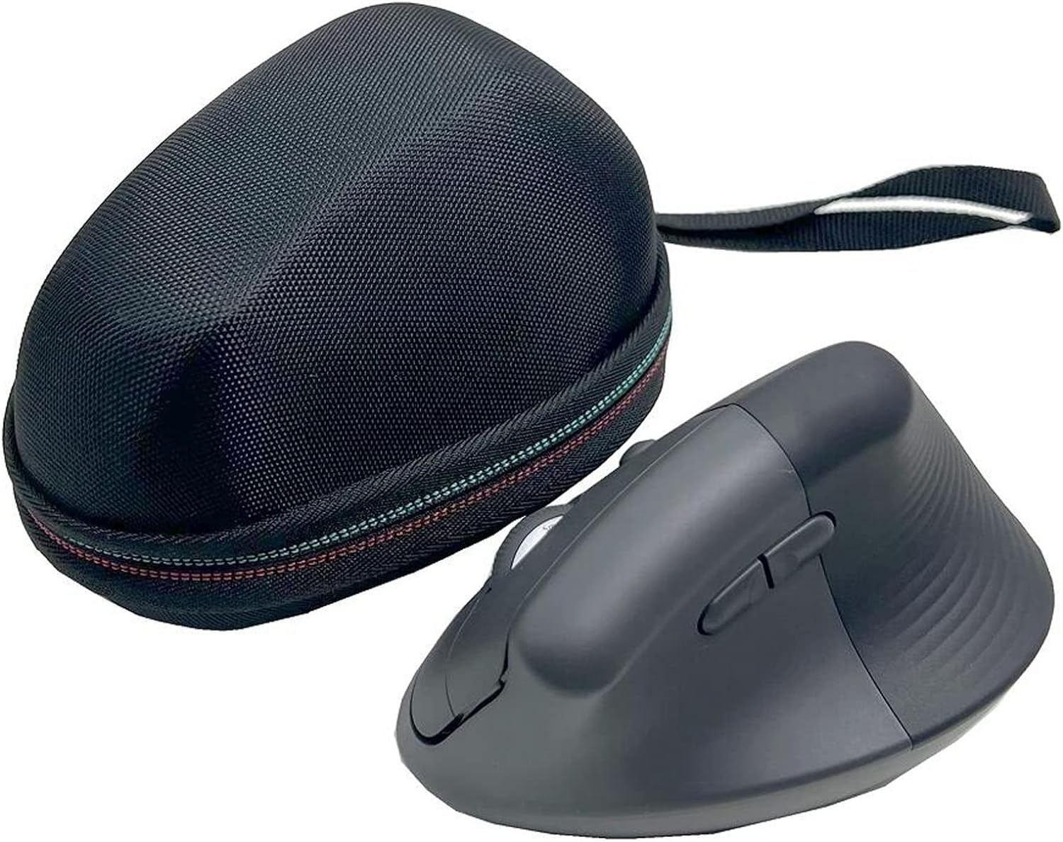 Case for Logitech Lift Vertical Ergonomic Mouse, EVA Hard Shell Travel Case, Portable Mouse Carrying Case Storage Box for Logitech Lift Vertical Ergonomic Mouse, Black Bag Only image number 4