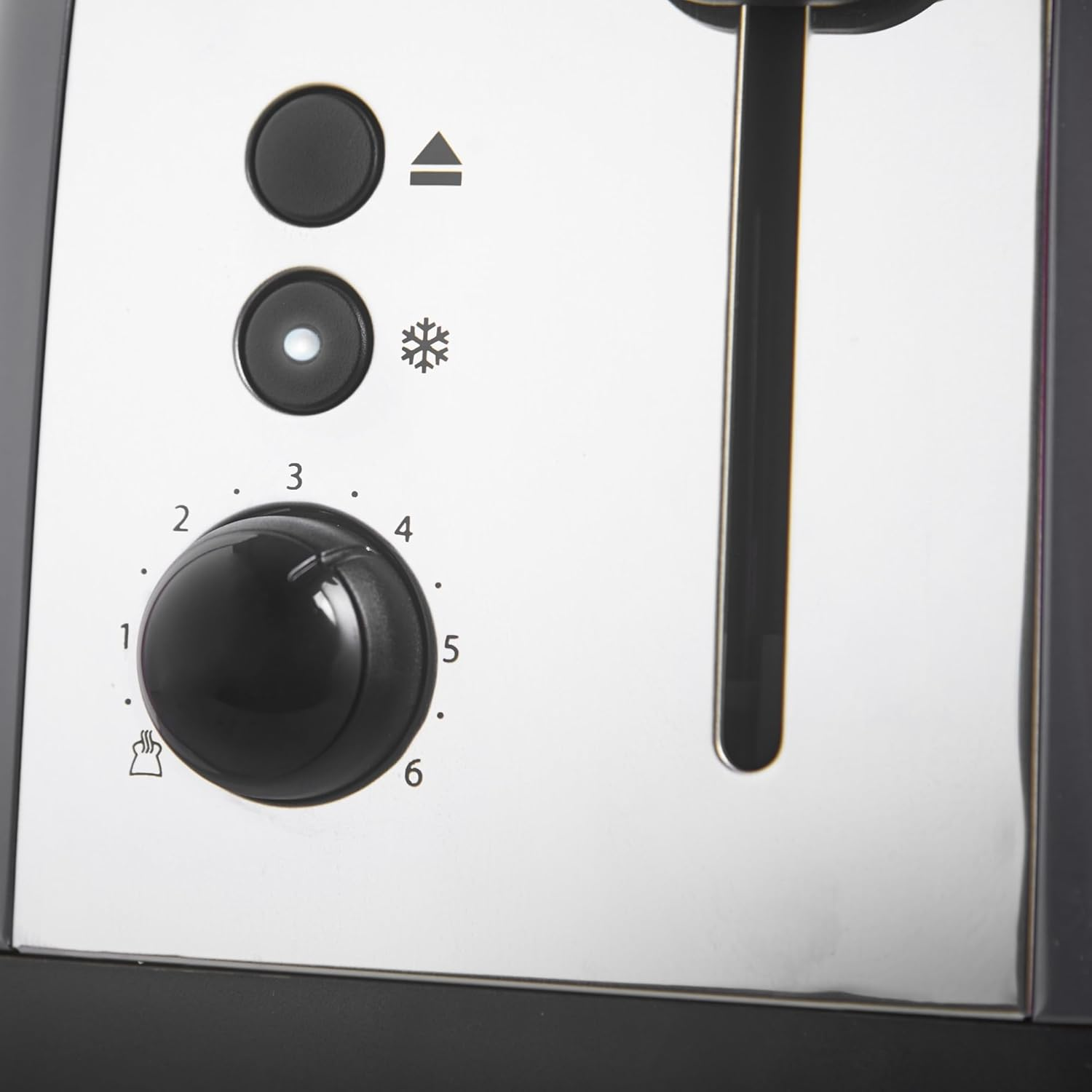 Russell Hobbs Colours plus 2 Slice Toaster, RHT2655STG, 2-Slice Toaster with Longer Slots, 6 Browning Settings, Frozen, Reheat & Cancel Functions, Grey image number 4