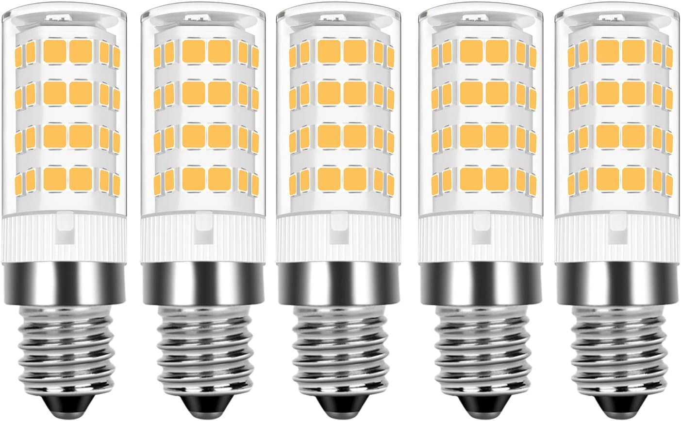 TIAFELNGLY E14 LED Corn Bulbs, 5 W E14 LED Dimmable Light Bulbs, Warm White LED Corn Bulbs, Pack of 5 image number 1