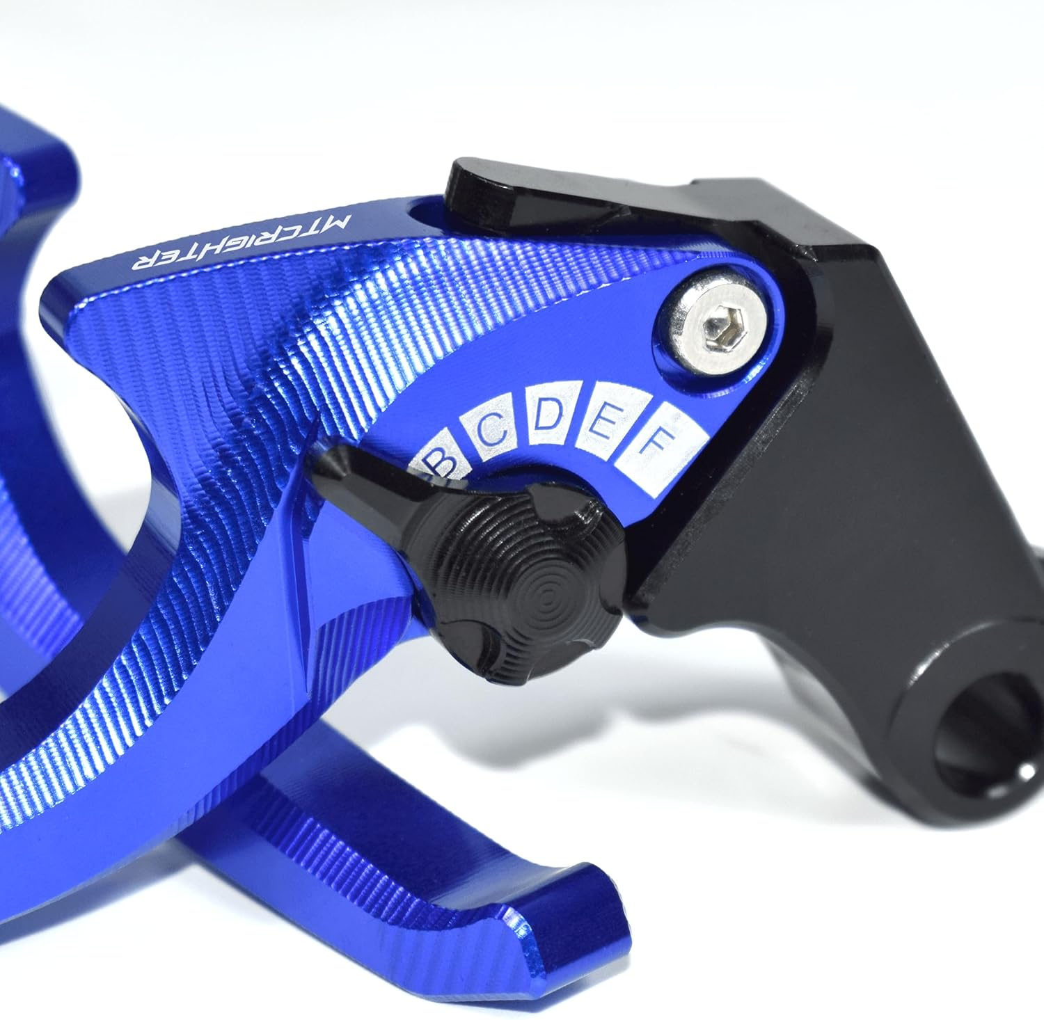 MTCRIGHTER 2 Fingers Shark Short Brake Clutch Lever Set Compatible with MV Agusta Rivale 800 Dragster 800/ RR Turismo Veloce 800 2014-2017, CNC Aluminum Alloy Made (Black) image number 1