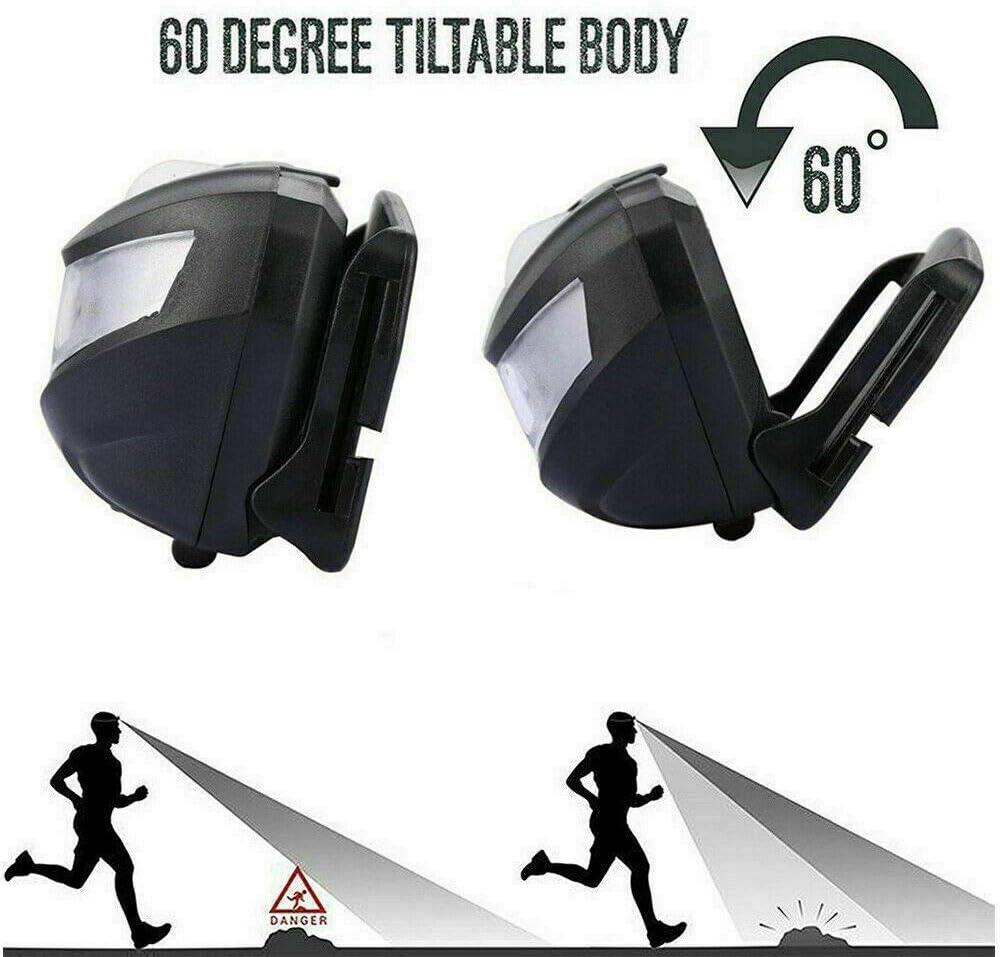 LED Headlamp USB Rechargeable Head Torch 5 Modes Headlight Waterproof Flashlight for Camping Hunting Hiking Running Walking Cycling Outdoors Light image number 4