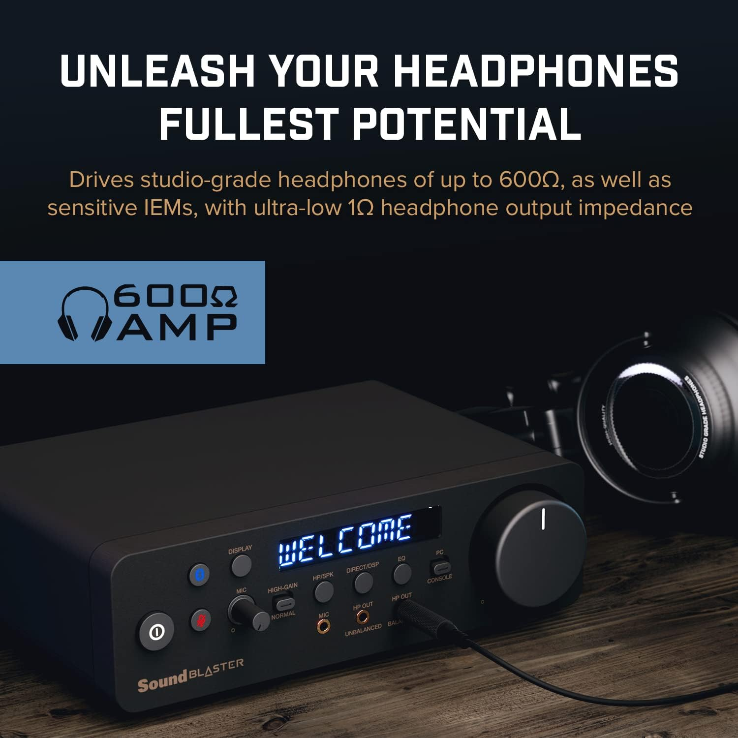 CREATIVE Sound Blaster X5 Hi-Res 32Bit/384Khz External USB DAC with Fully Balanced Xamp Headphone Bi-Amp, Bluetooth Receiver, RCA In/-Out, TOSLINK Optical In/-Out, Mic-In, Headset-In for Audiophiles image number 2