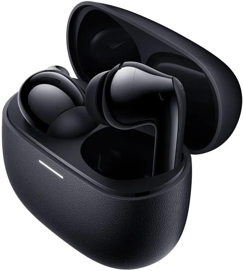 Xiaomi Redmi Buds 5 Pro Wireless Earphones, Active Noise Cancellation up to 52 Db,Immersive Sound, up to 38 Hours of Music Playback, Google Fast Pair Custom EQ Modes, SBC/AAC, LC3, LDAC, Compatible - Black image number 2