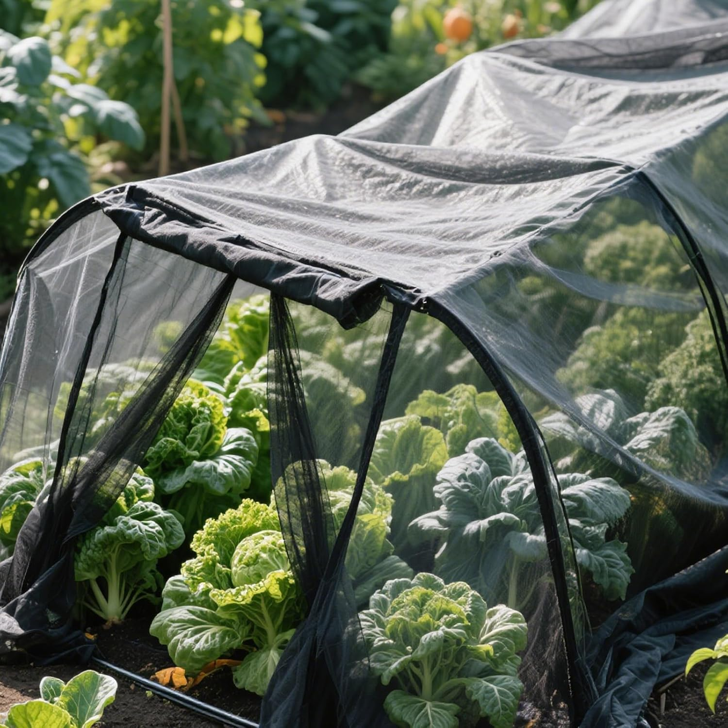 Mosquito Net Cloth Fabric, Black DIY Mosquito Net Fabric Hexagonal Mesh Garden Breathable Plant Covers for Patio Apartment Balcony Porch Outdoor Bed Wedding Black 120X60 Inch/10 &times; 5 Ft