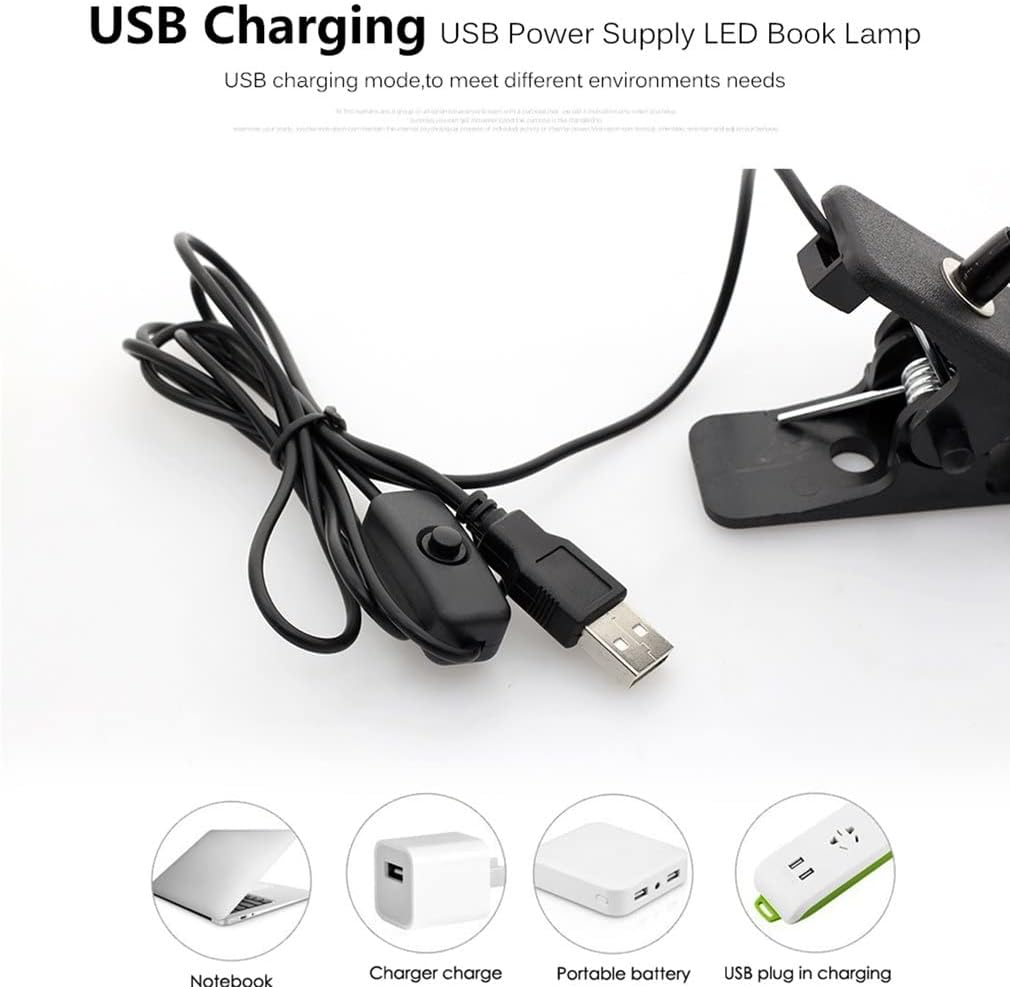 Nail Dryer Nail Art Tools Led Ultraviolet Lights Light Desk Lamp Clip on Flexible Metal Tube Lamp USB Mini Uv Gel Curing Portable Nail Dryer Nail Lamp image number 2