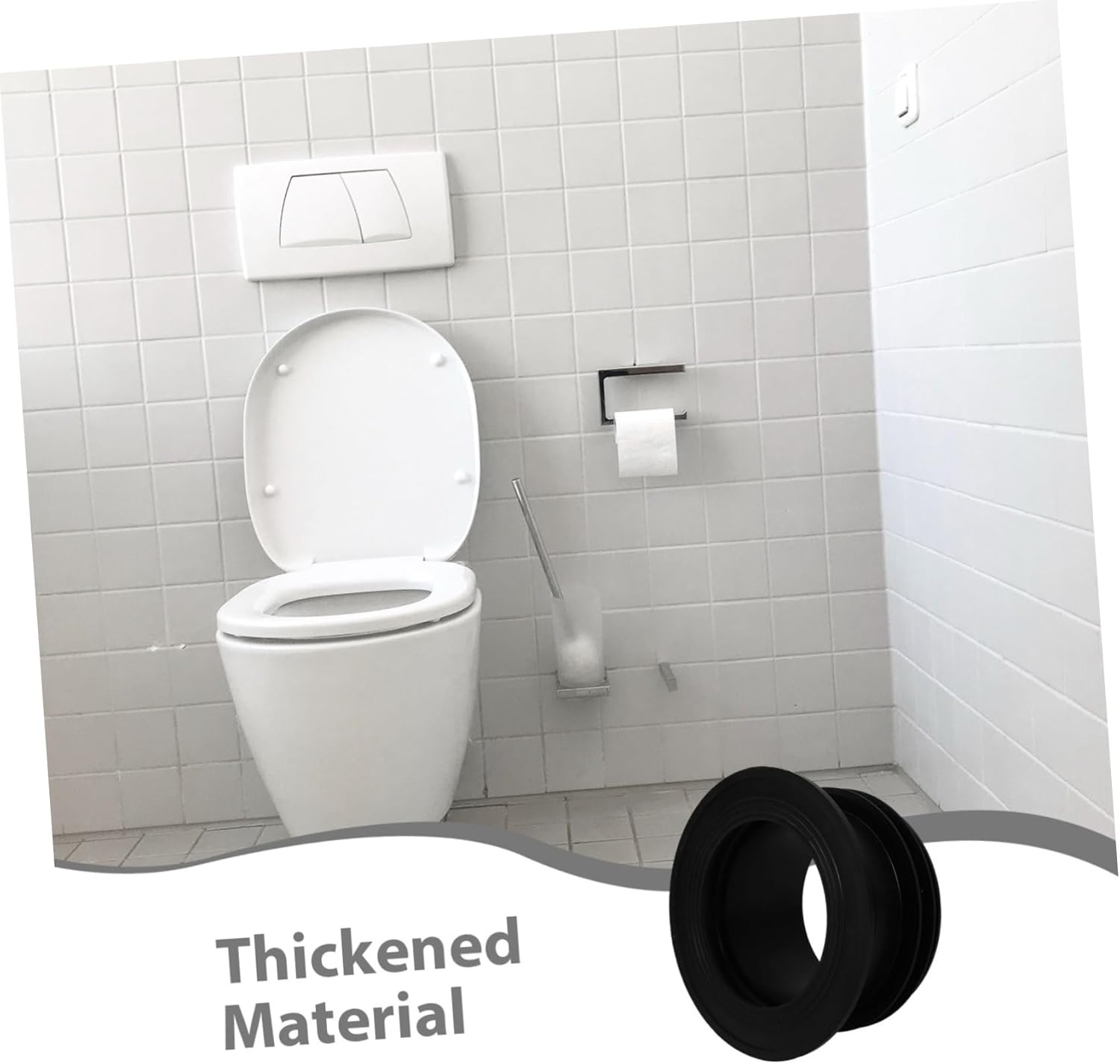 TEHAUX Toilet Ring Seal Kit Prevent Clog Replacement Gasket Tank Seal Bathroom Part Sealing Ring image number 3