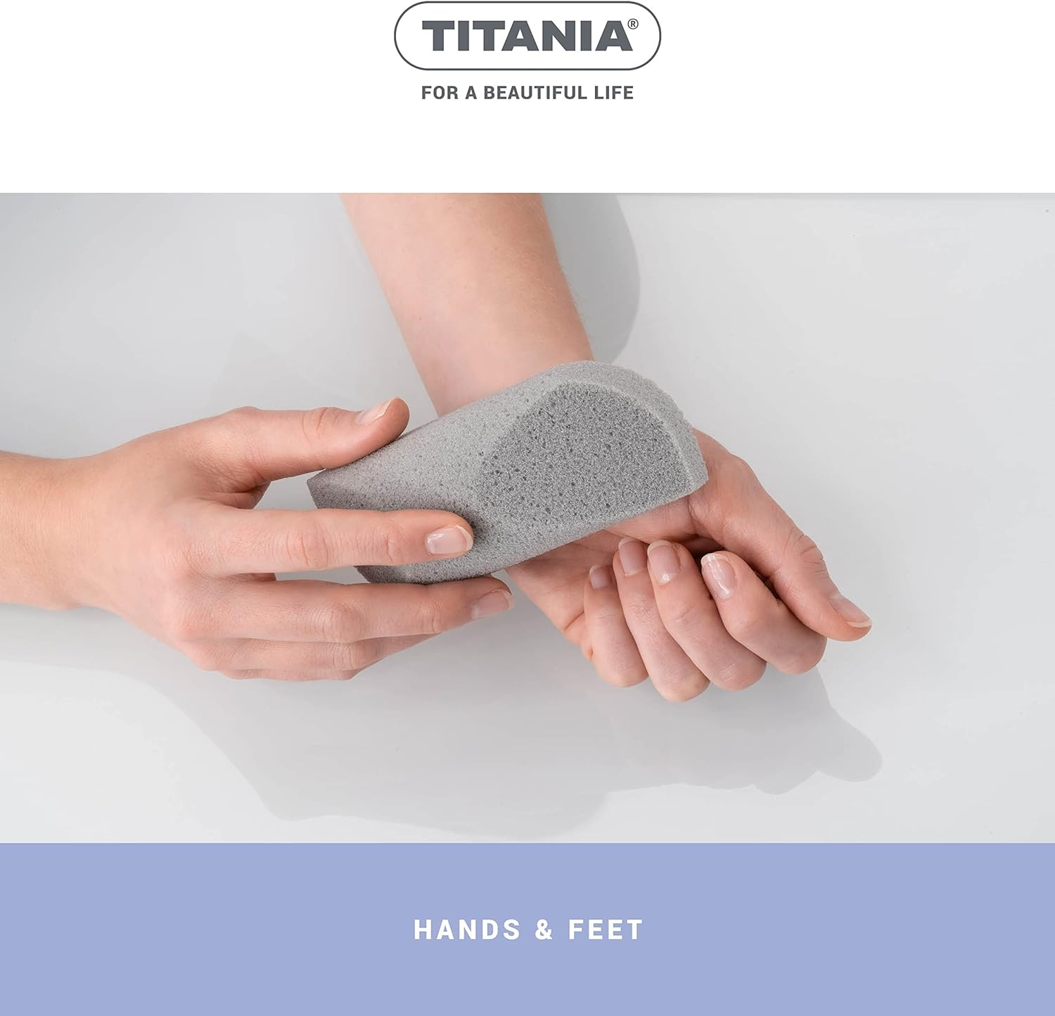 Titania Pumice Sponge, Ergonomic Shape,
