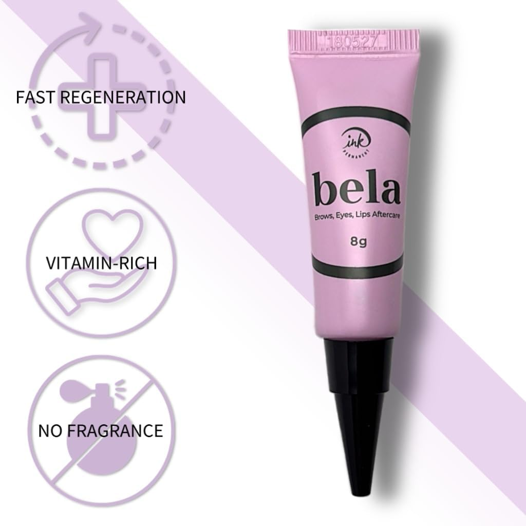 Bela Microblading Aftercare, PMU and Tattoo Healing Cream Microblading Aftercare Ointment for Tattoo, Brows & Permanent Make up Procedures, No Smell (5 Pack) image number 1