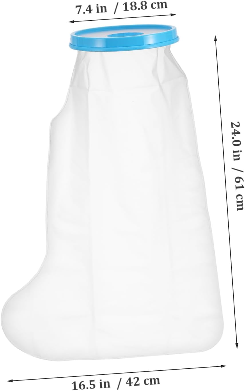Waterproof Leg Cast Cover for Showering Adult Short Leg Foot Protector Reusable Seal for Keeping Cast Dry image number 3