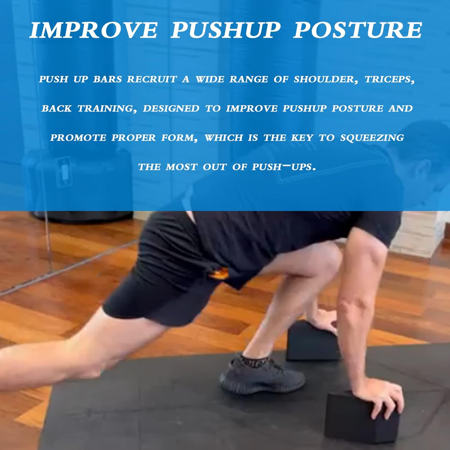 2 Pack Squat Wedge Blocks - Non Slip Professional Squat Ramp for Heel Elevated Squats Calf Raises Platform, for Men Women, Slant Board Trainer for Fitness, Squat, Pushup, Weightlifting, Yoga image number 5