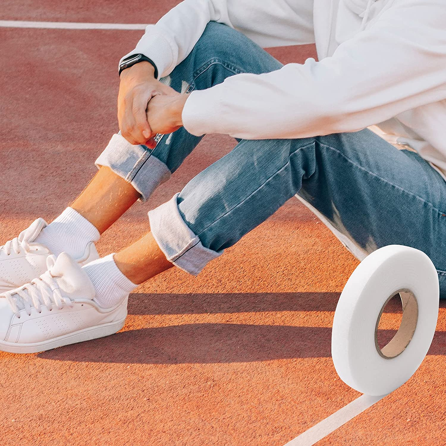 Daily Treasures 2Pack 140 Yards Iron-On Hemming Tape (With 2 Sewing Clips+3 Mark Pencil+1 Tape Measure) | 15 & 20 Mm Fabric Fusing Tape | Bonding Web Adhesive Tape for Jeans Trousers Garment Cloth image number 2