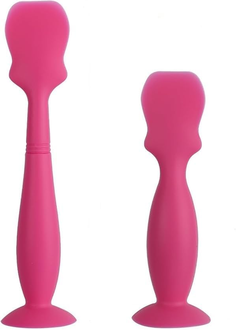 2Pcs Diaper Rash Cream Brush,Baby Brush Diaper Applicator,Silicone Diaper Cream Applicator,Baby Diaper Cream Applicator,Baby Applicator Baby Diaper Rash Cream Applicator Baby Cream Brush, Pink image number 6