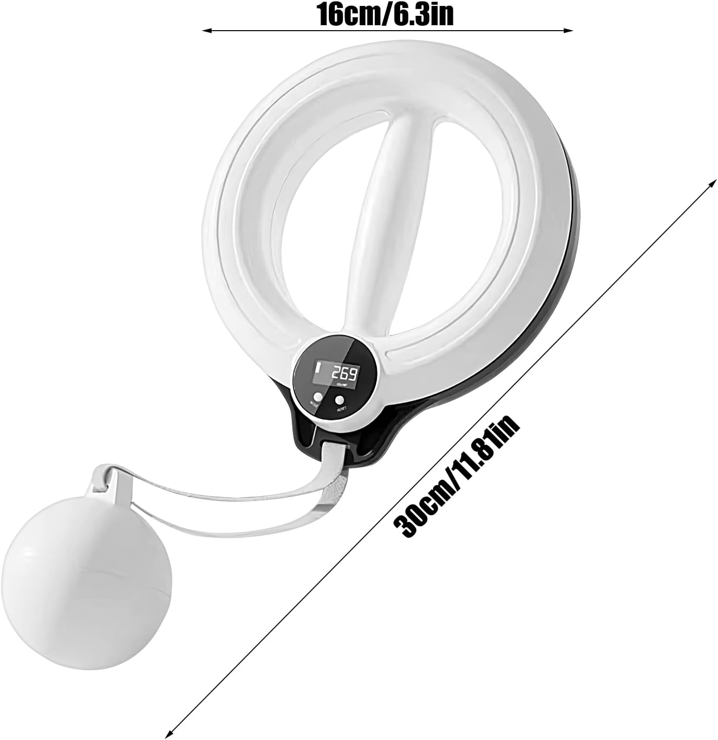 Arm Exerciser,360 Rotatable Arm Trainer Chest Workout | Home Gym Accessories 3 Modes Workout Equipment for Upper Body Muscle Women Men Office Travel Exercise Fitness - White image number 5