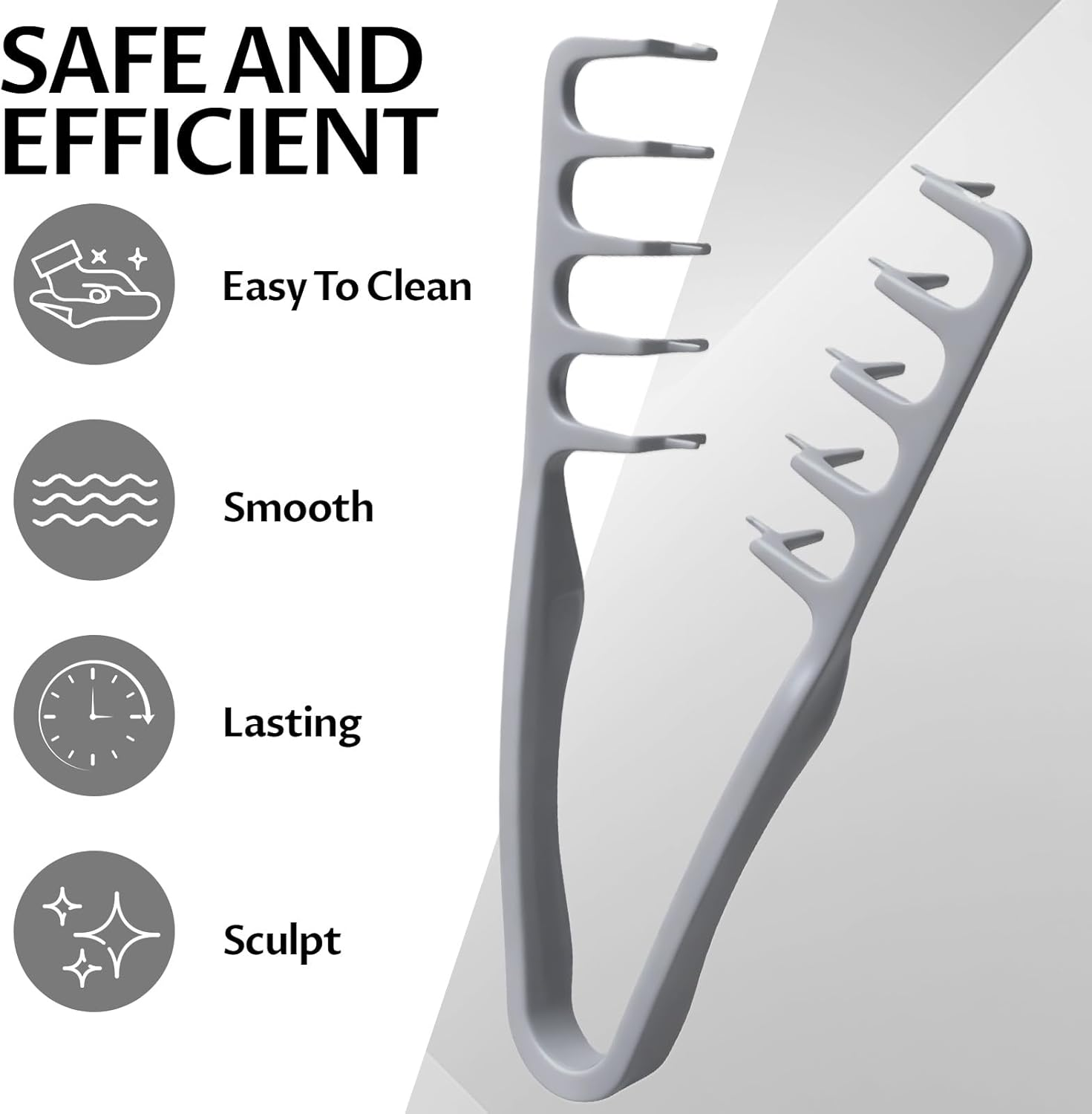 Styling Comb with Texture (Styling Comb with Texture Grey)