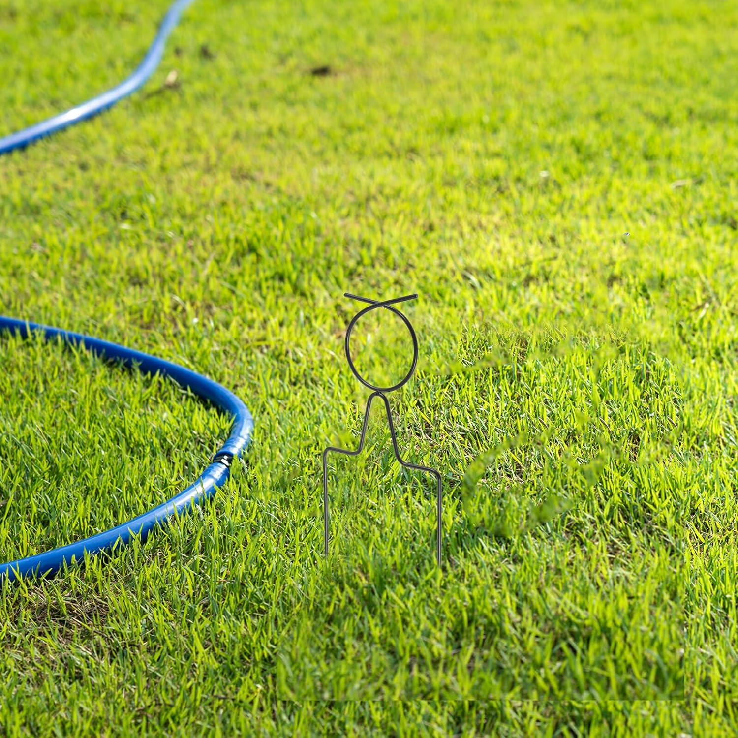 CIYODO 5Pcs Metal Garden Hose Guide Spike Heavy Duty Water Hose Guide Stakes for Lawn and Gardening Supplies image number 5