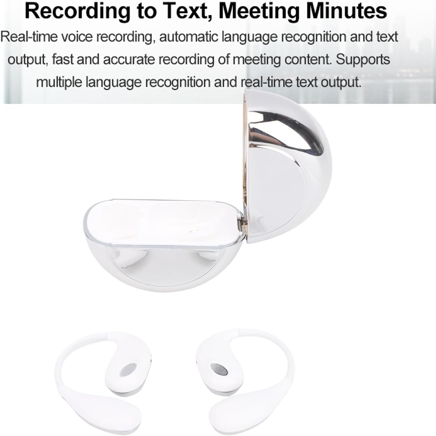 MENDUNER AI Translation Earbuds Real Time, 164 Languages, 6 Translation Modes, Intelligent Touch Control, Noise Canceling, 5H Continue Translating, 48 Hours Charging Case Battery. image number 5