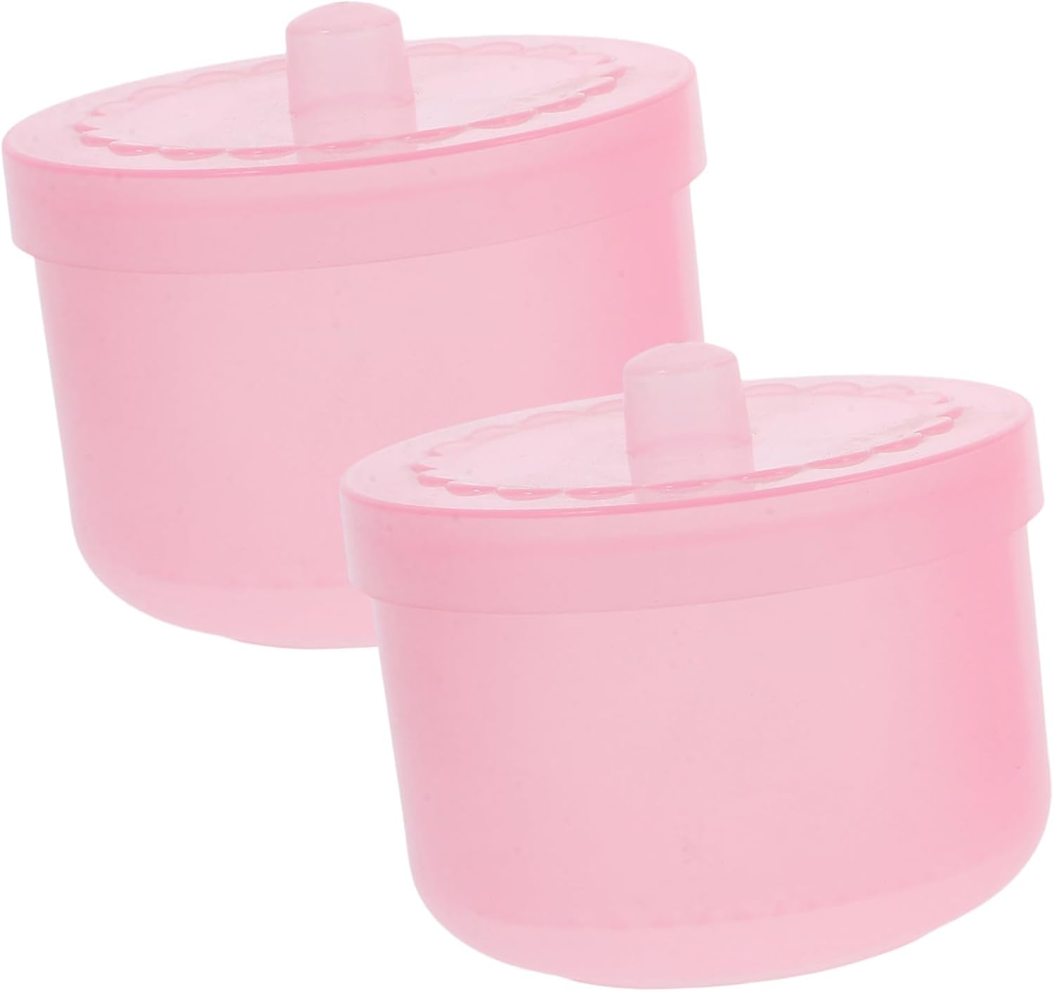 Garneck 2Pcs Nail Tool Sterilizer Box with Dual Filter Manicure Cleaner Case for Nail Drill Bits Tweezers and Clippers Soaking Tray for Salon and Home Use Pink image number 4