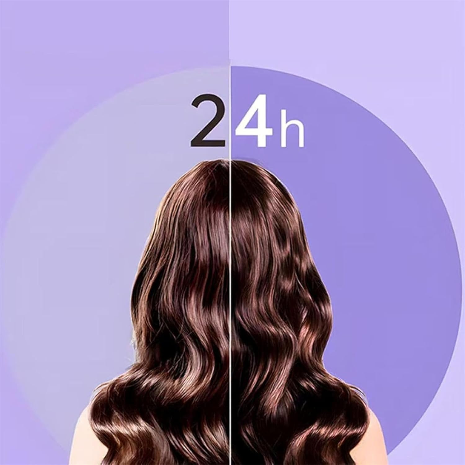 Seemee Hair Curler,See Mee Curling Iron,Automatic Curling Iron,Hair Curler Automatic Rotating,Automatic Hair Curling Iron,Hair Curler with 4 Temperatures Adjustable,Long Hair,Anti-Scald (Purple) image number 6