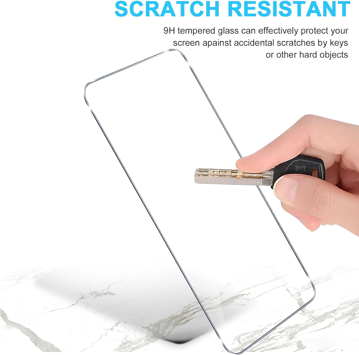 Phoona Pack of 2 Screen Protectors for Samsung Galaxy A56, 9H Hardness Tempered Glass Film, HD Transparent Screen Protector, Scratch-Resistant, Bubble-Free, Clear Screen Protector for Samsung Galaxy image number 2