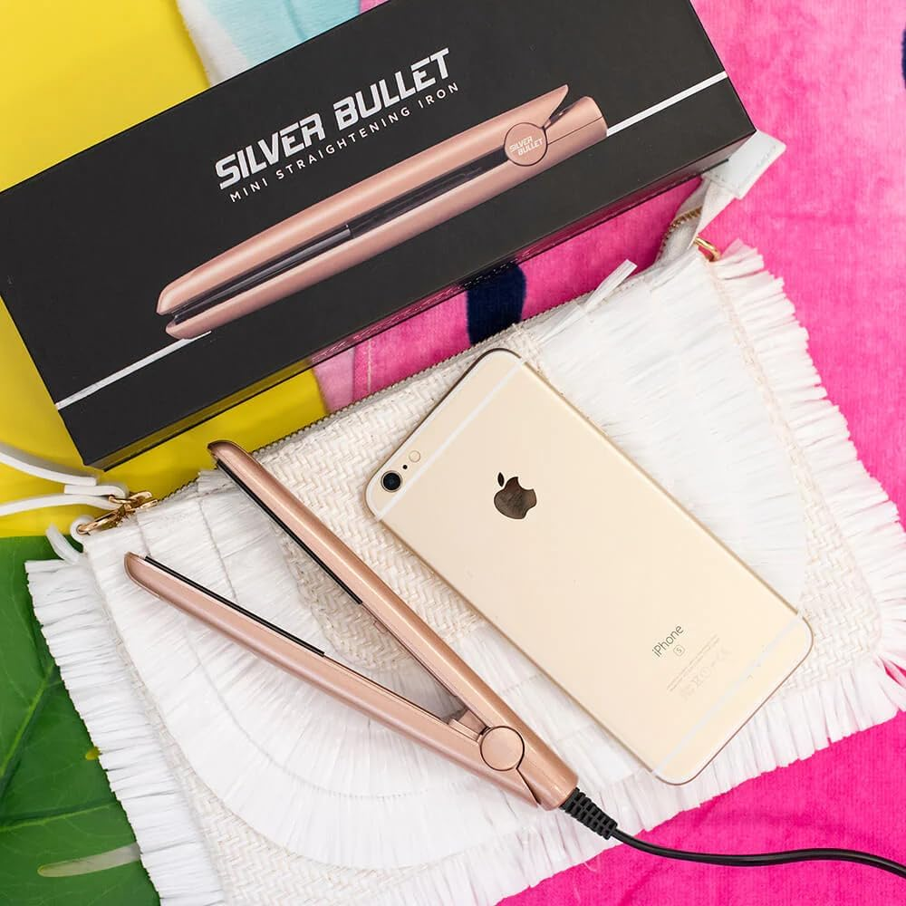 Silver Bullet Mini Straightening Iron, Pink image number 4