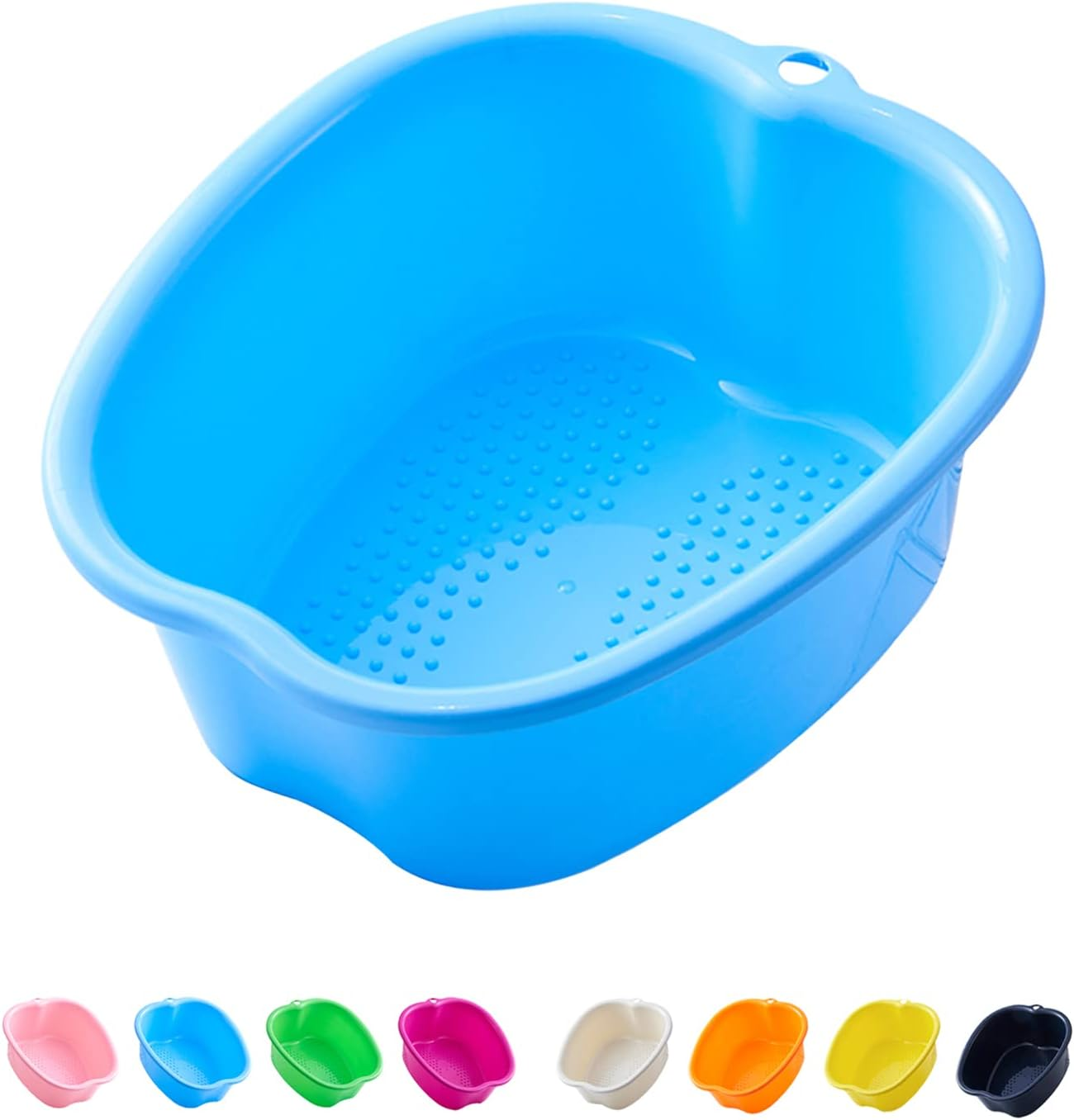 AXLOFO&reg; Large Foot Soaking Bath Basin, Plastic Tub, Massage Bucket for Dead/Old Skin Removal (Greenbasin)