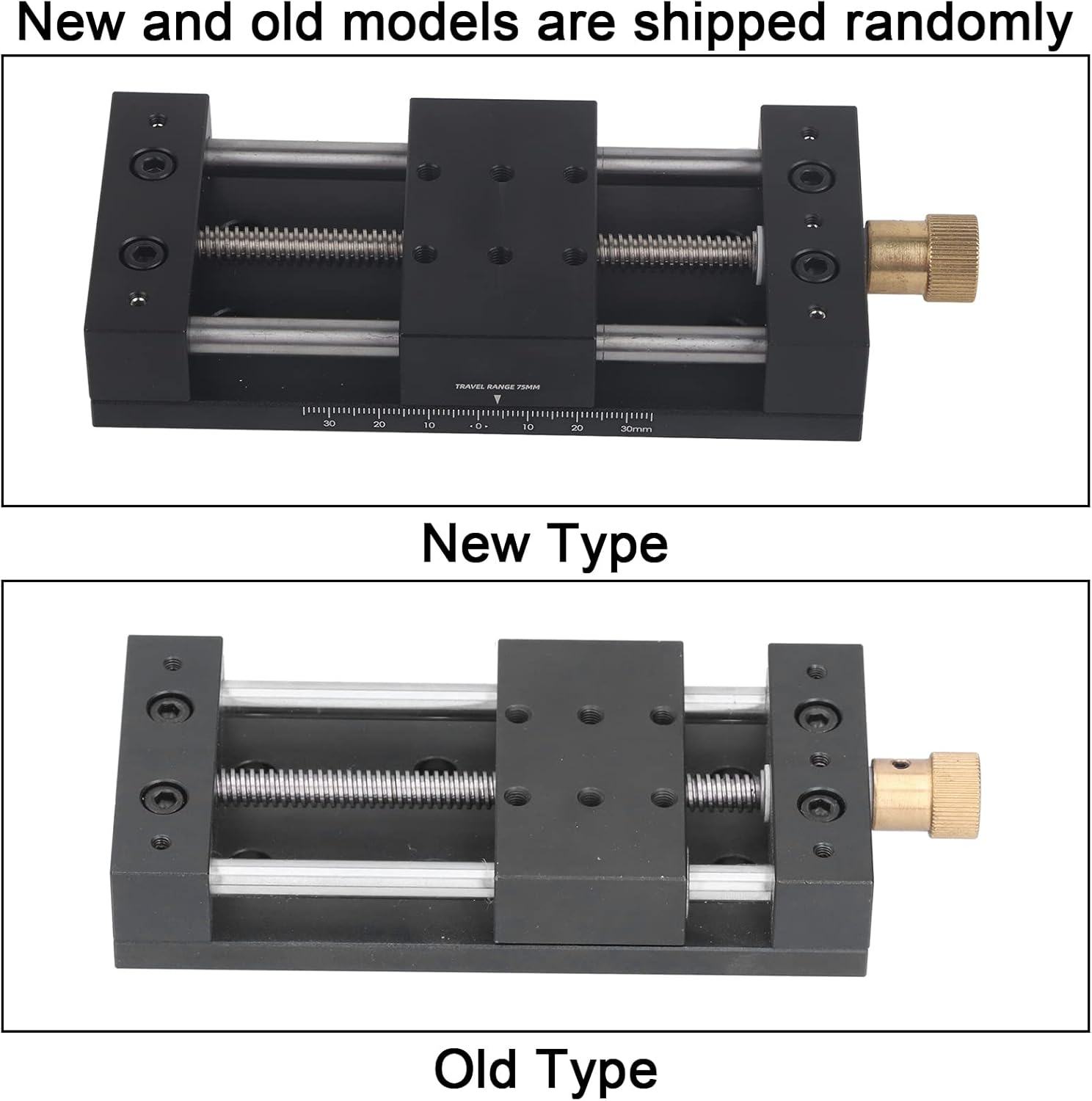 Linear Stage Table, 75Mm M5 Stroke Aluminum Alloy CNC Linear Stage Motion Actuator Sliding Table Linear Rail Guide Rail Stage with Base Stepper Motor for CNC Automation, 40 X 70Mm image number 1