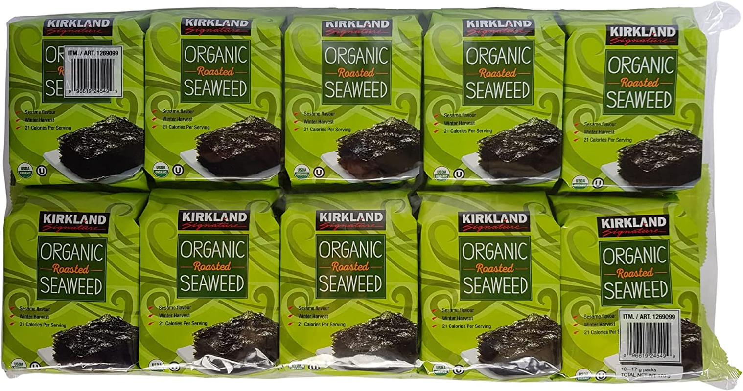 Kirkland Organic Roasted Seaweed 10-Pack