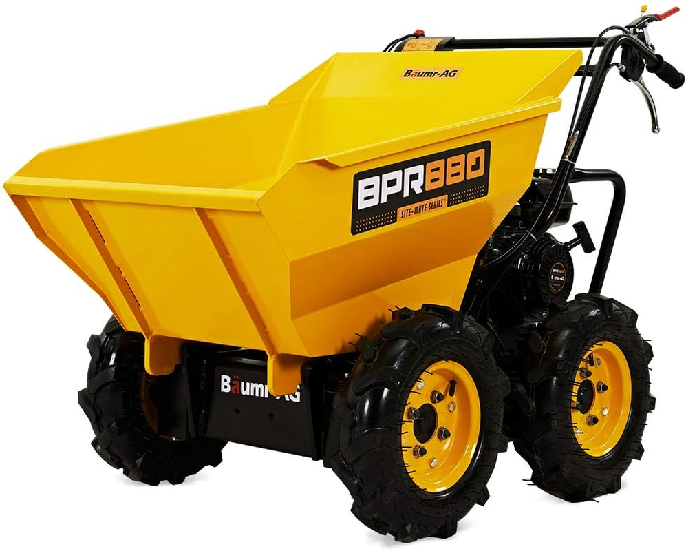 Baumr-Ag 196Cc Petrol Wheelbarrow Dumper 6.5HP Power Mini Dumper Barrow Motorised - BPR880